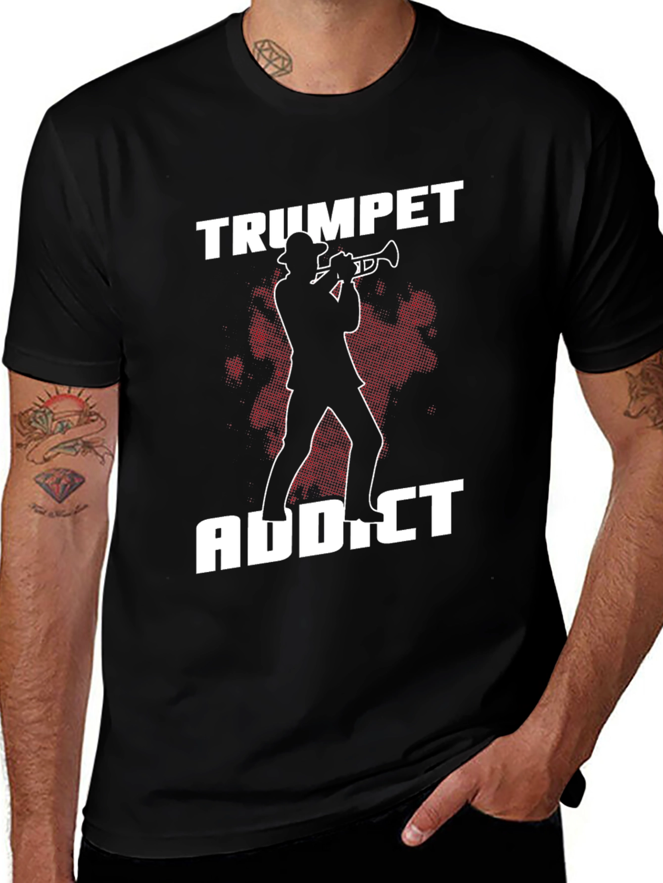 Trumpet Addict Graphic Tee - Musician T-Shirt