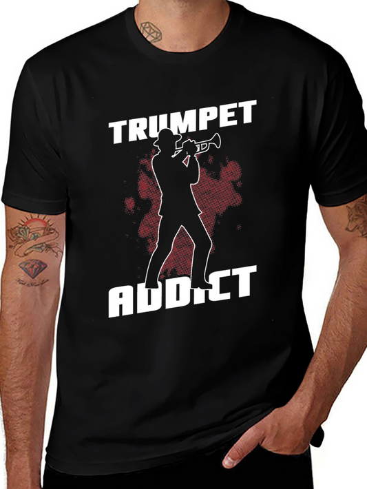 Trumpet Addict Graphic Tee - Musician T-Shirt