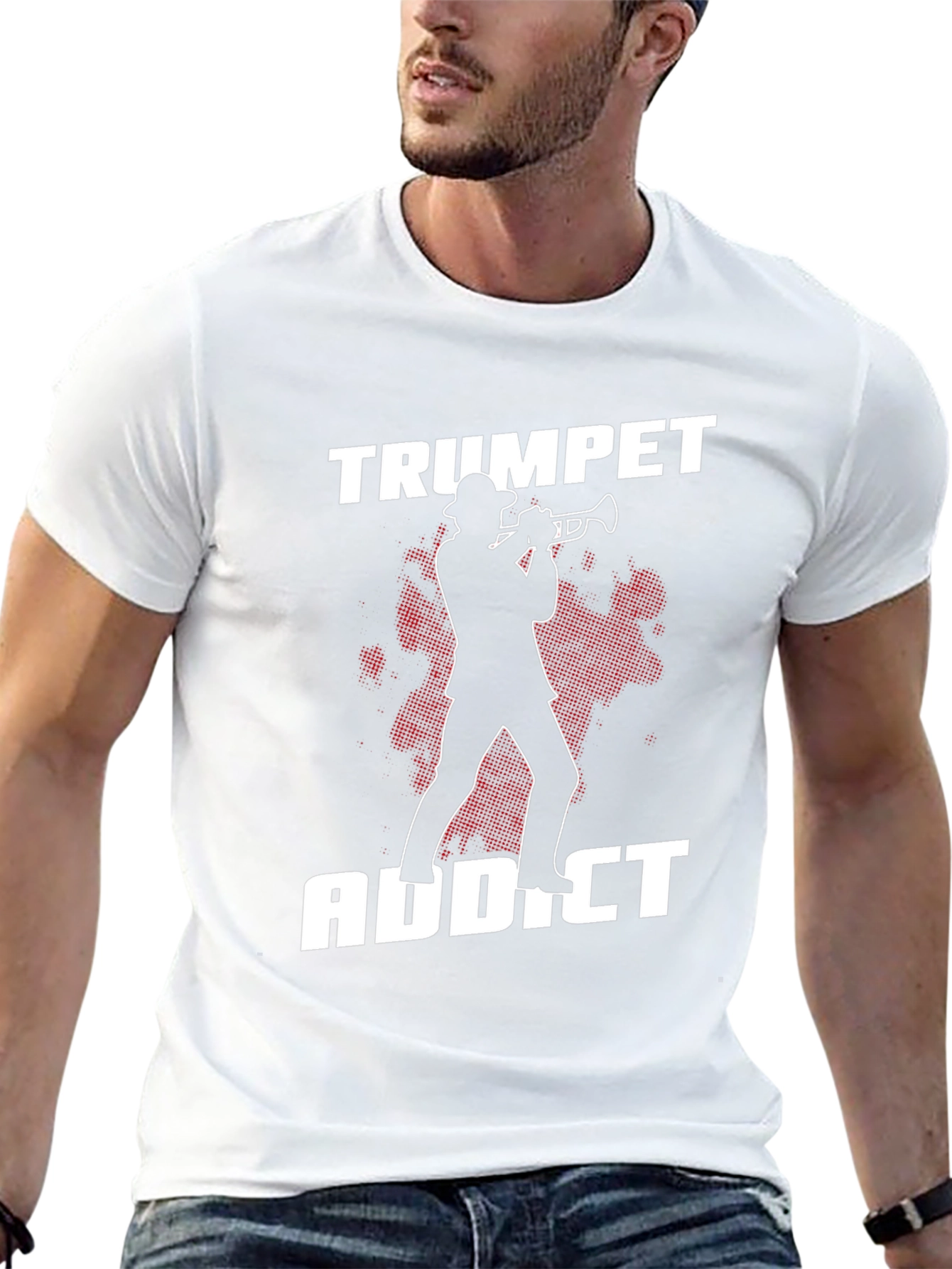 Trumpet Addict Graphic Tee - Musician T-Shirt