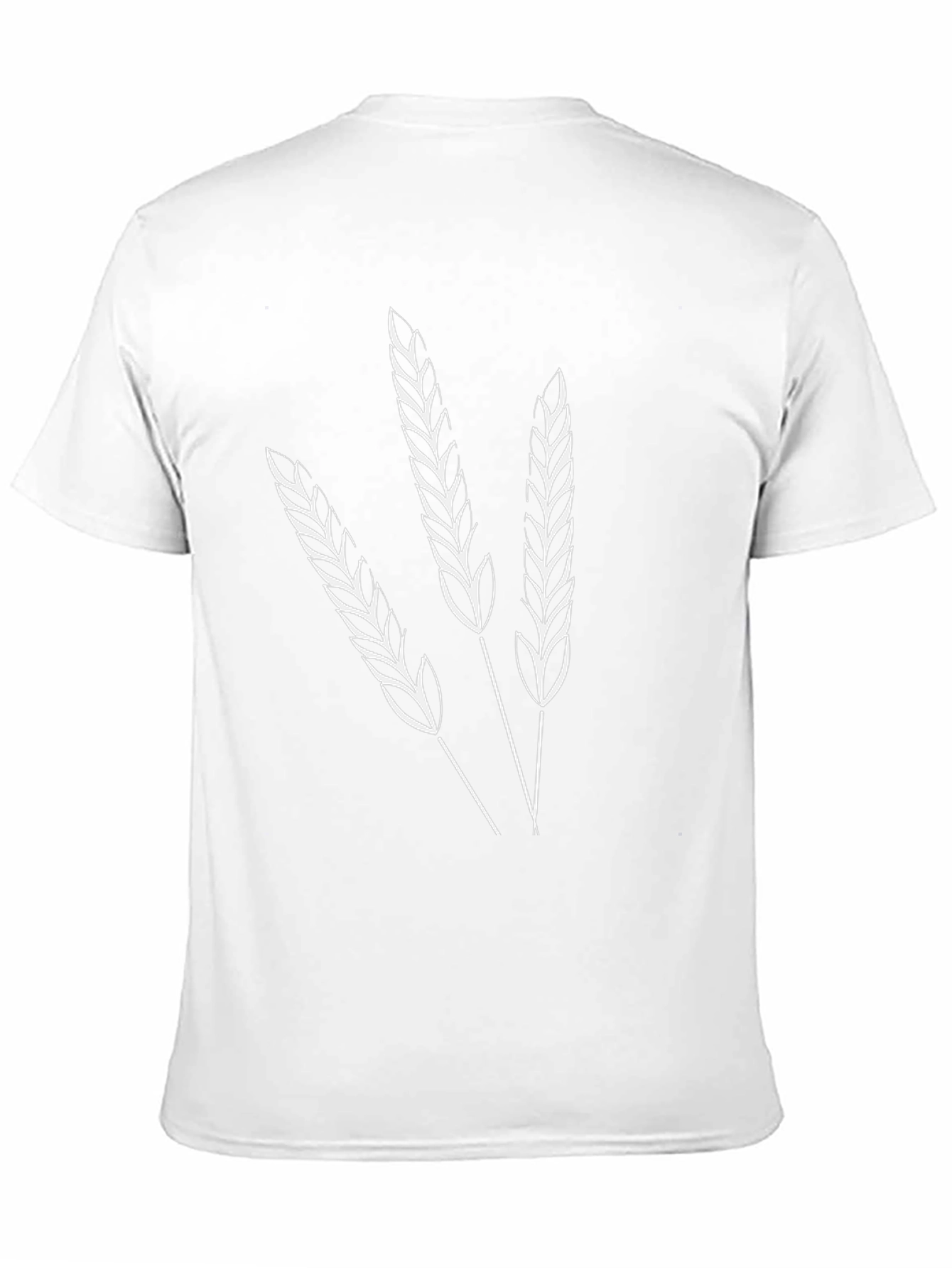 Wheat Stalk Graphic Black T-Shirt