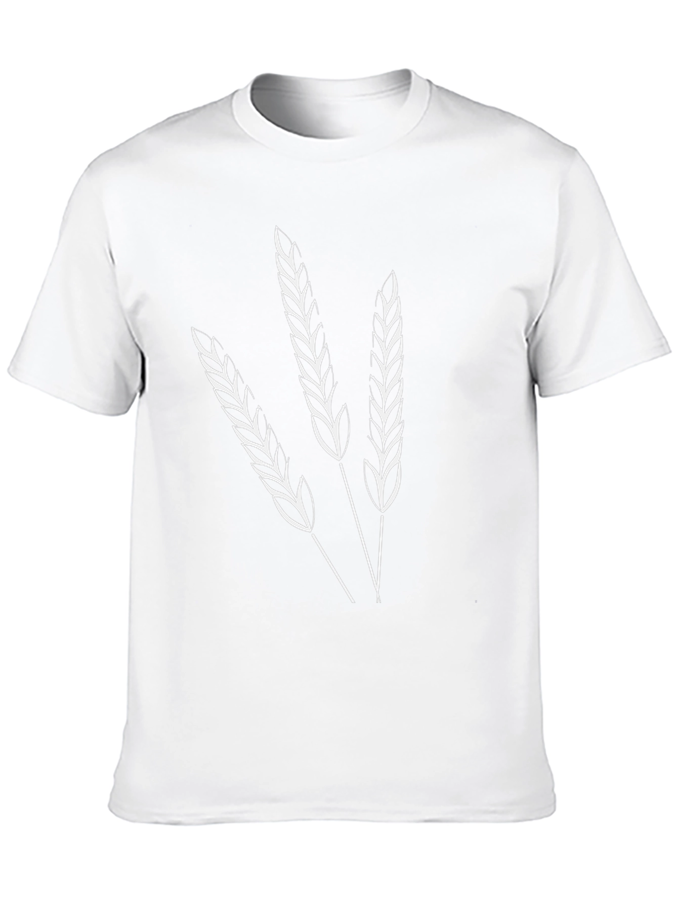 Wheat Stalk Graphic Black T-Shirt