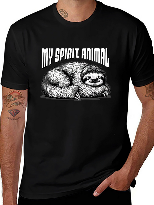 My Spirit Animal Sloth T-Shirt - Black