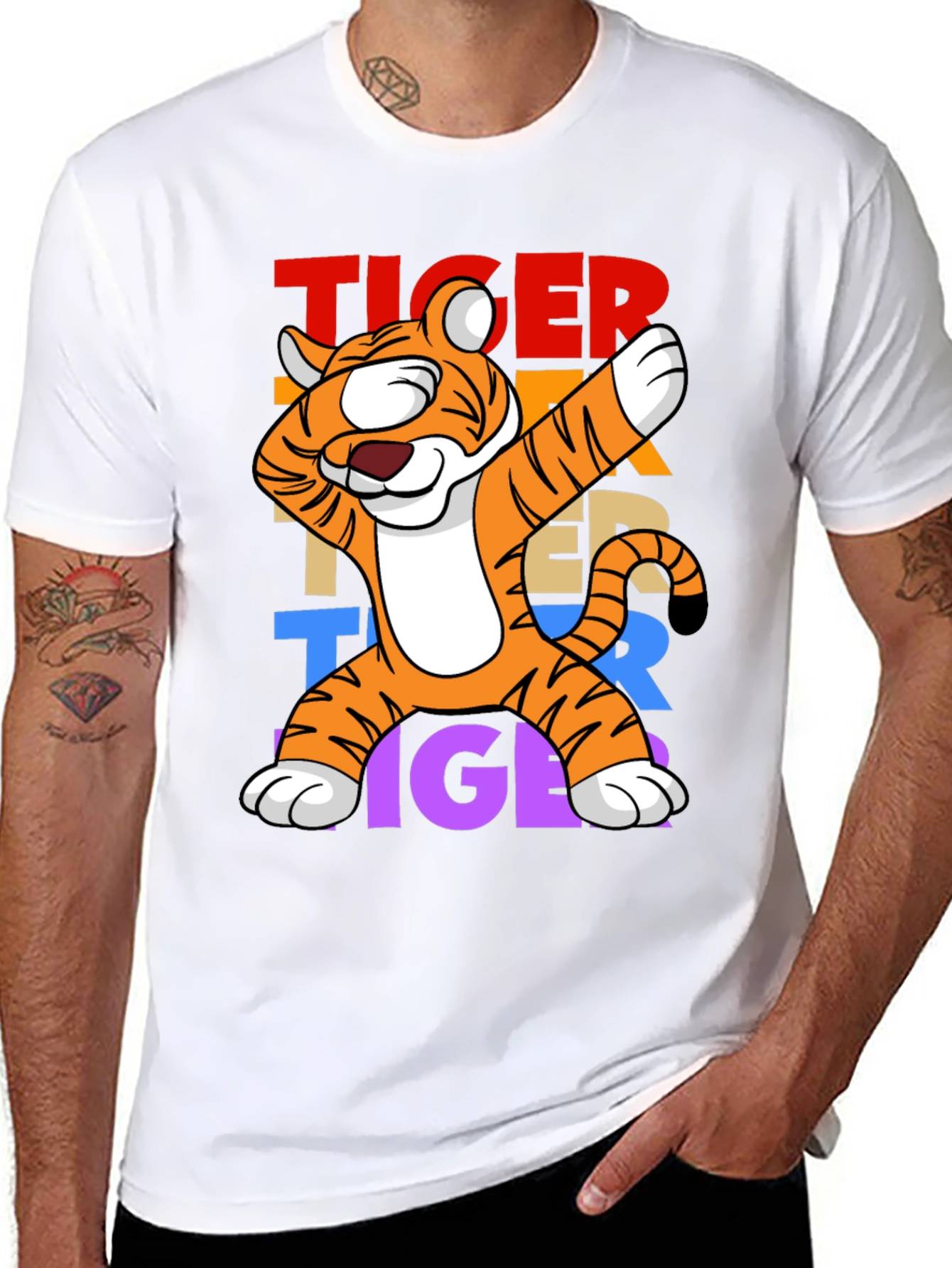 Dabbing Tiger Graphic Tee