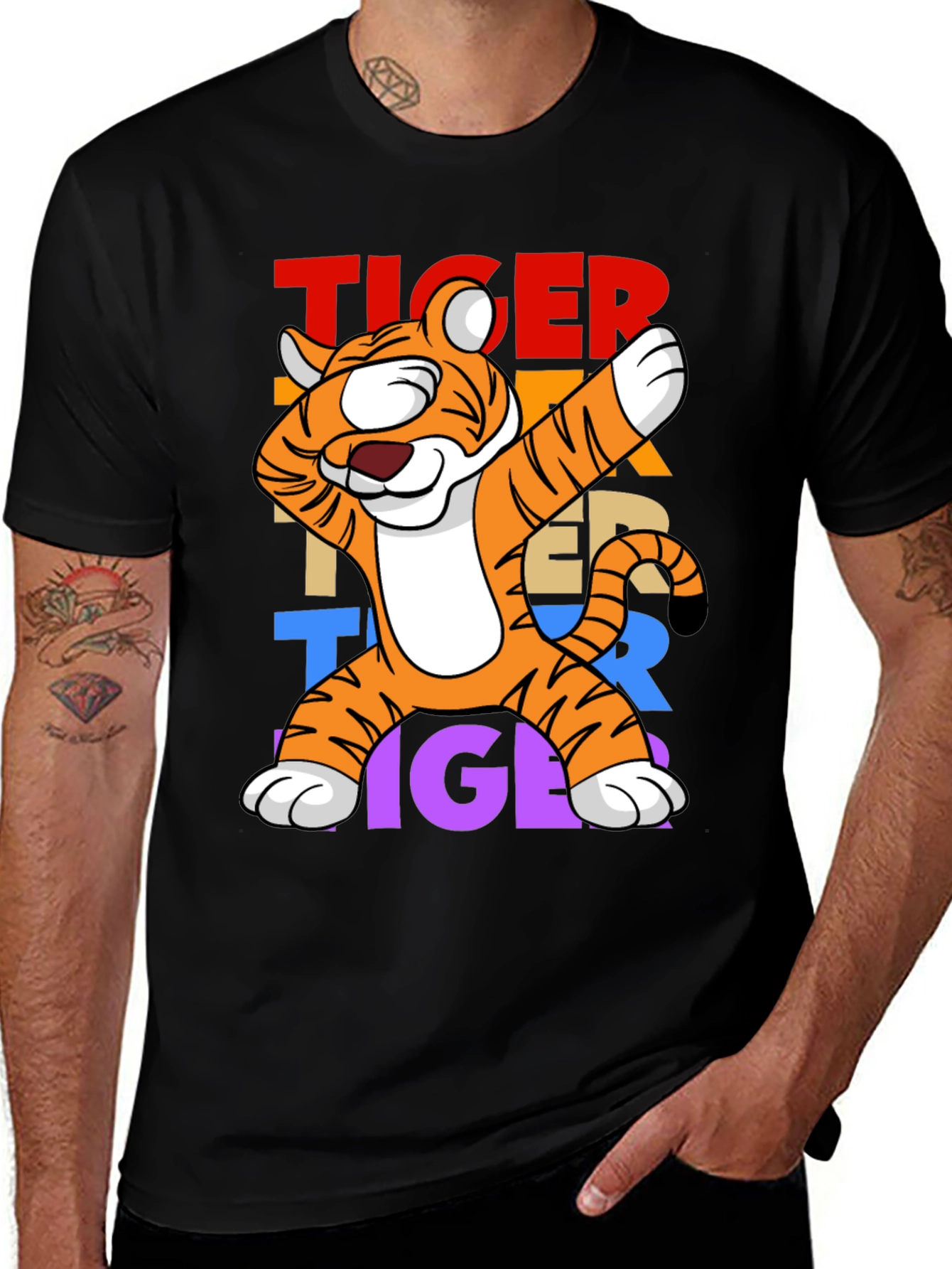 Dabbing Tiger Graphic Tee