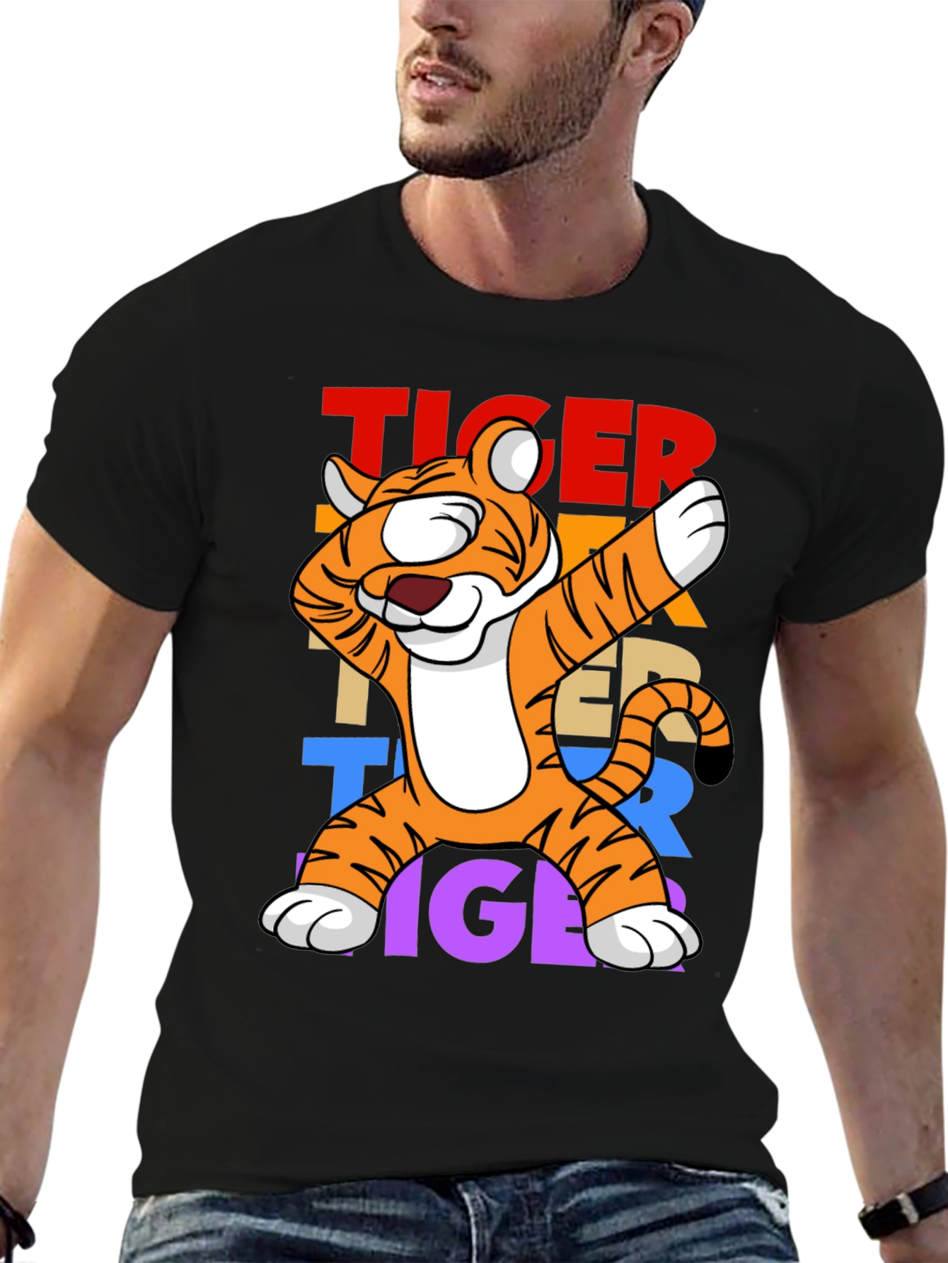 Dabbing Tiger Graphic Tee