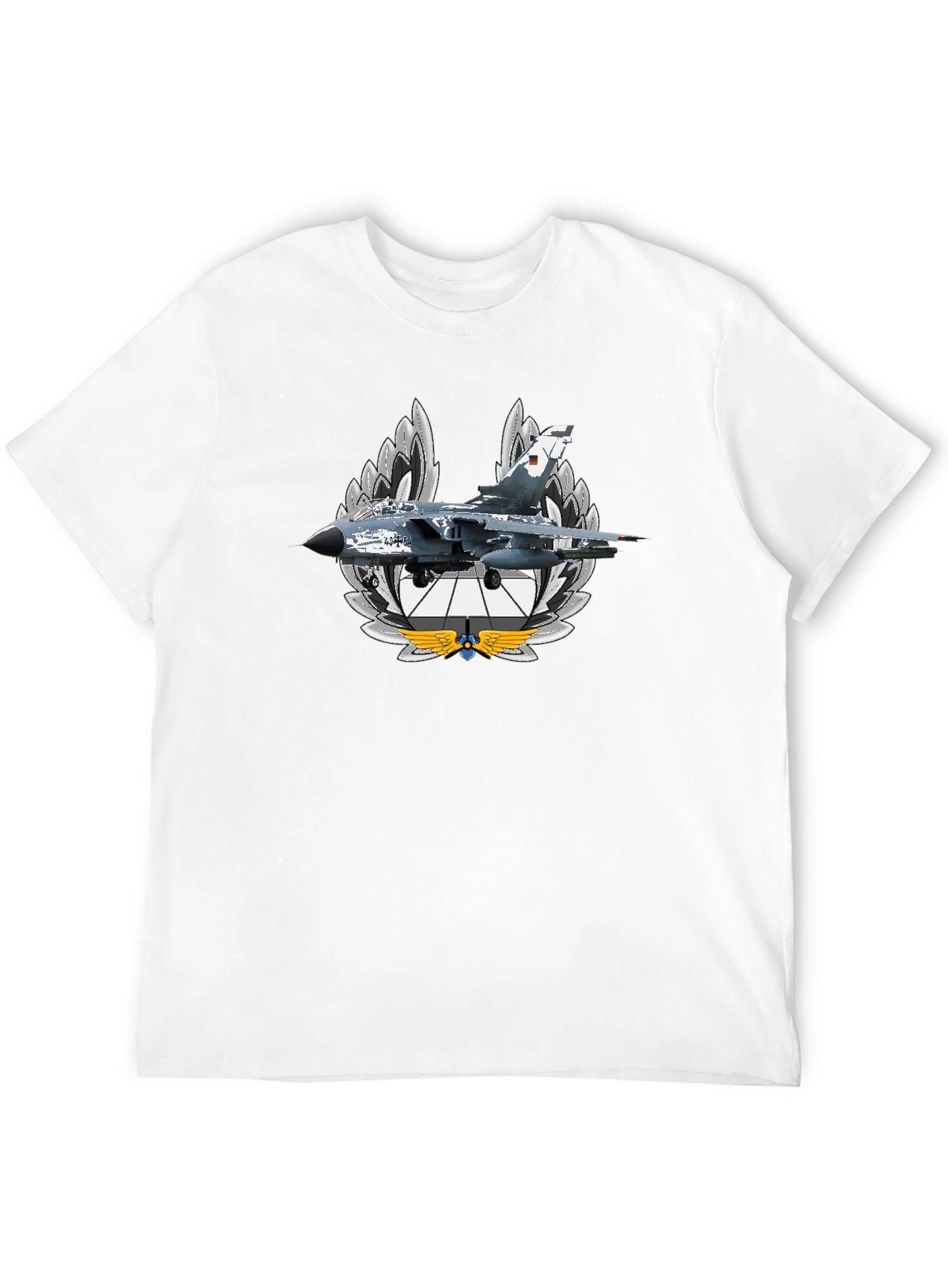 Jet Fighter Graphic T-Shirt - Black