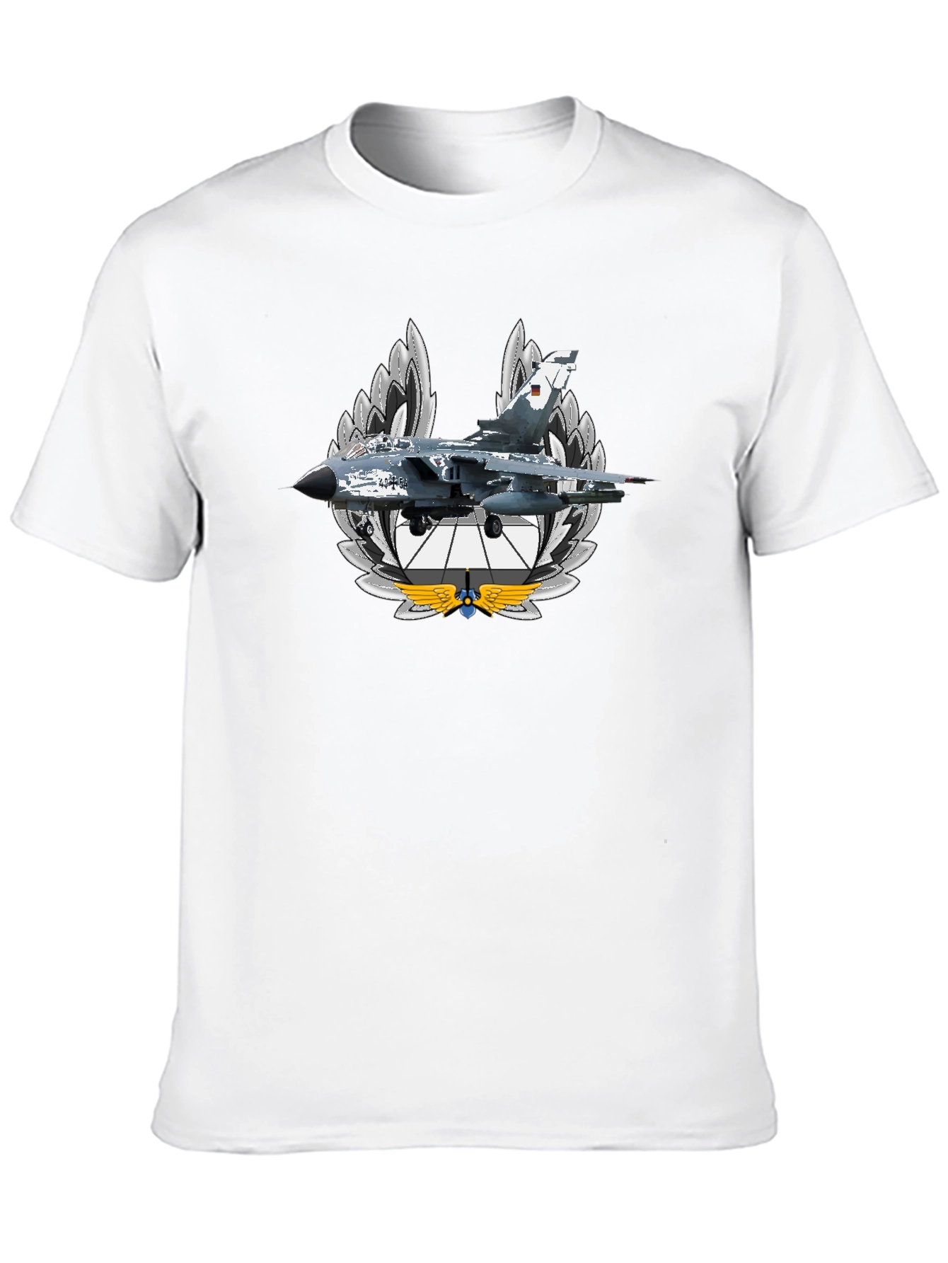 Jet Fighter Graphic T-Shirt - Black