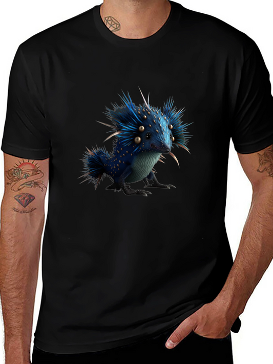Whimsical Blue Creature Graphic Tee