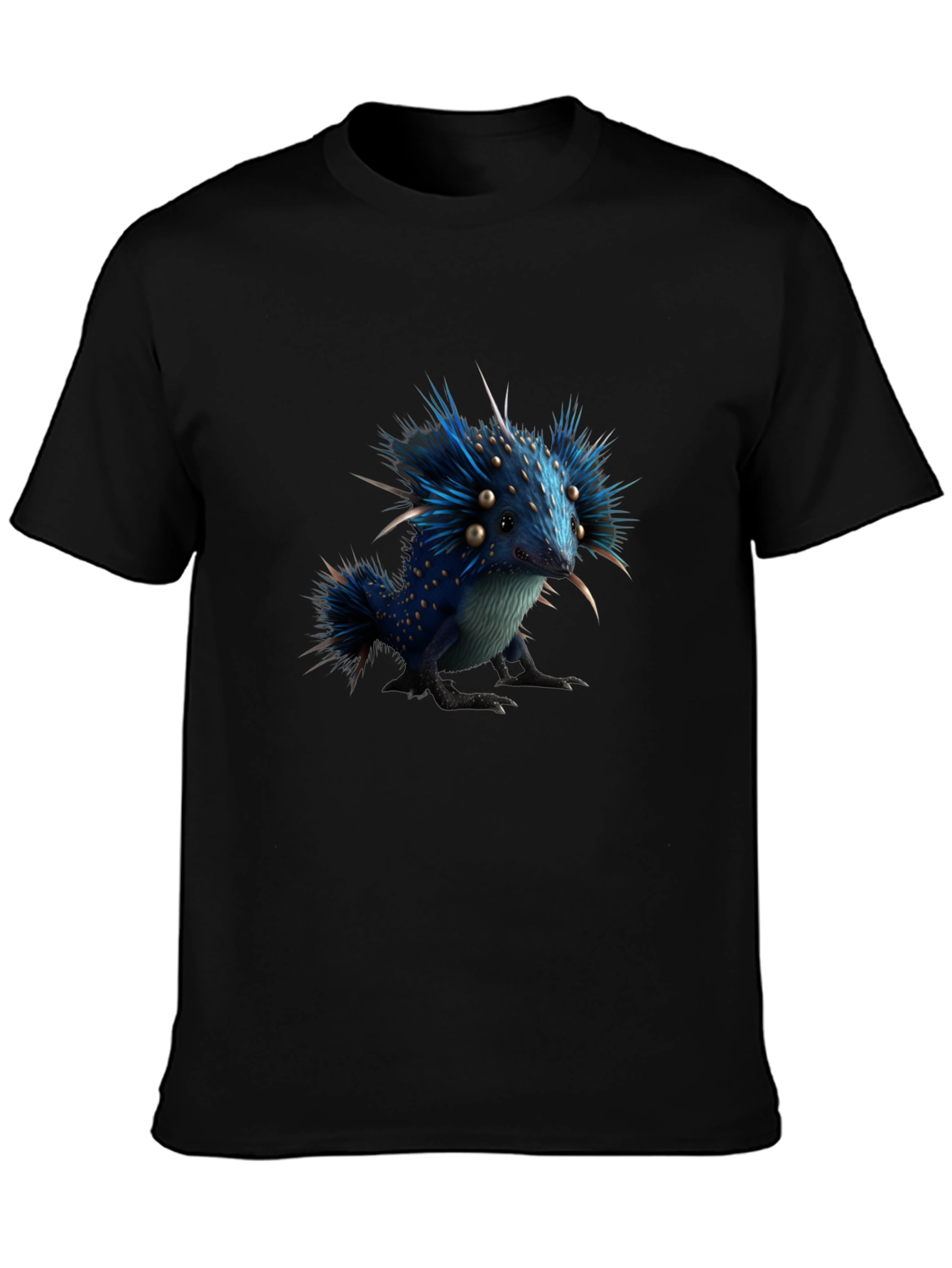 Whimsical Blue Creature Graphic Tee