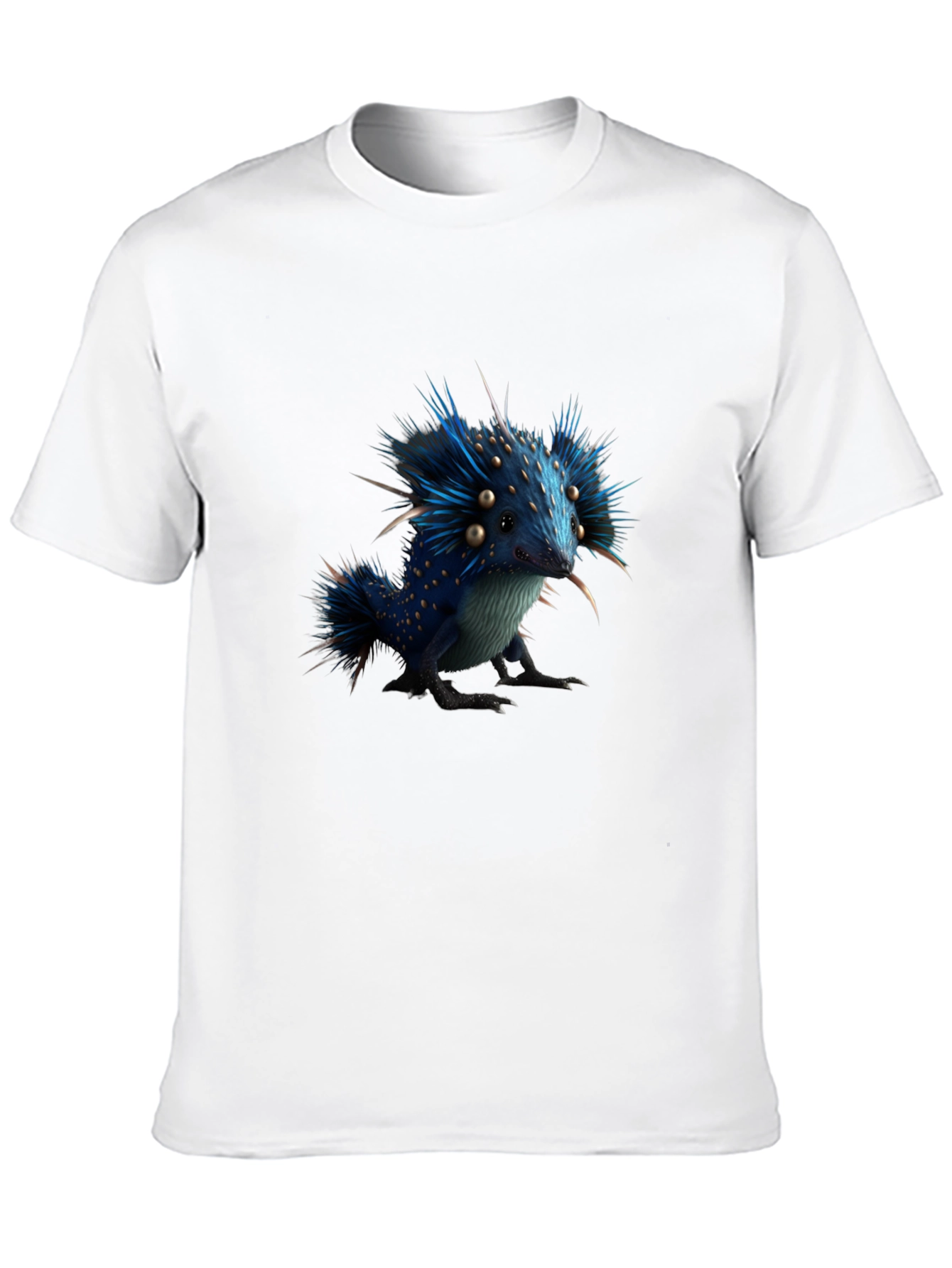 Whimsical Blue Creature Graphic Tee