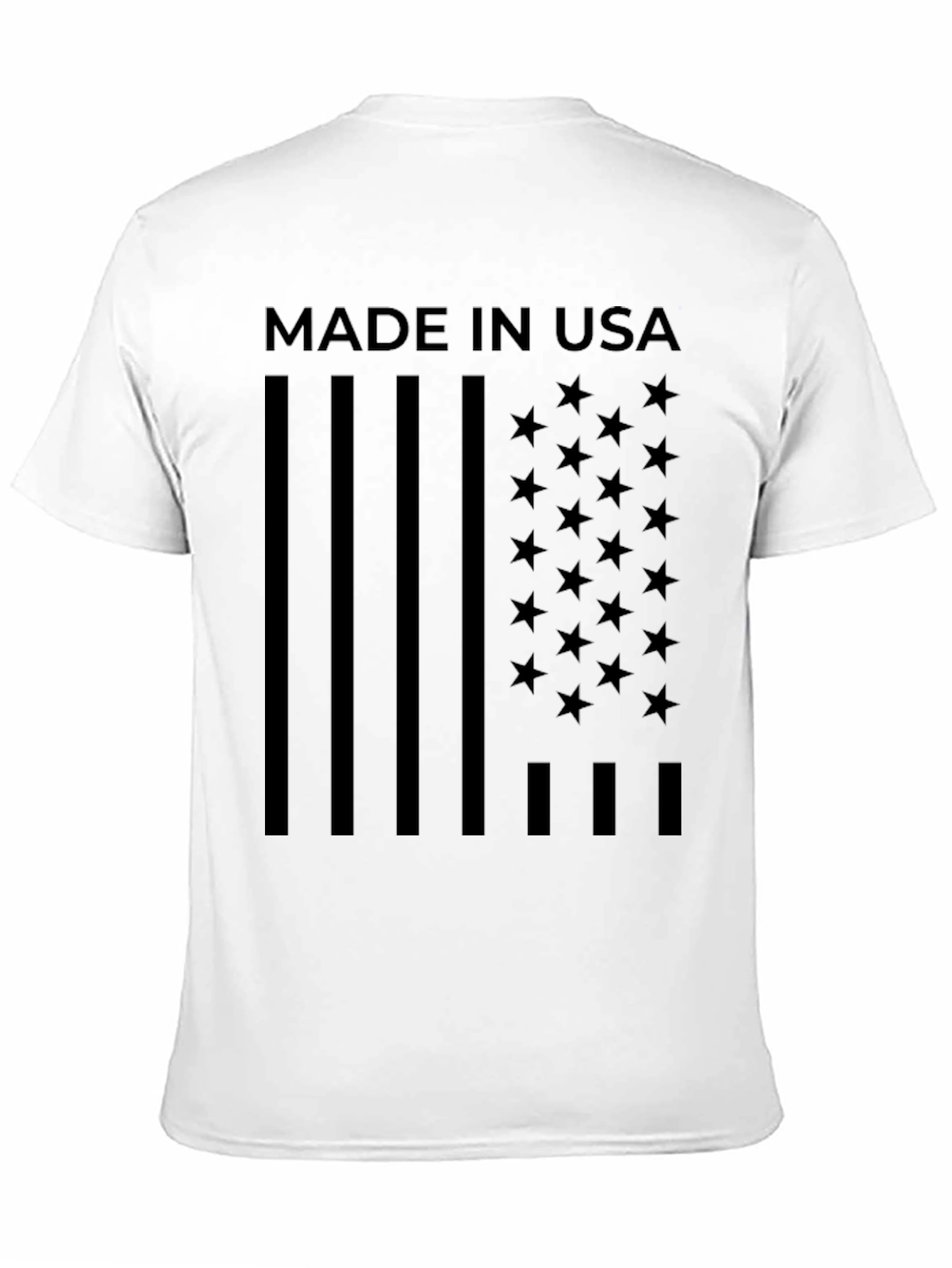 American Flag Made In USA Graphic T-Shirt