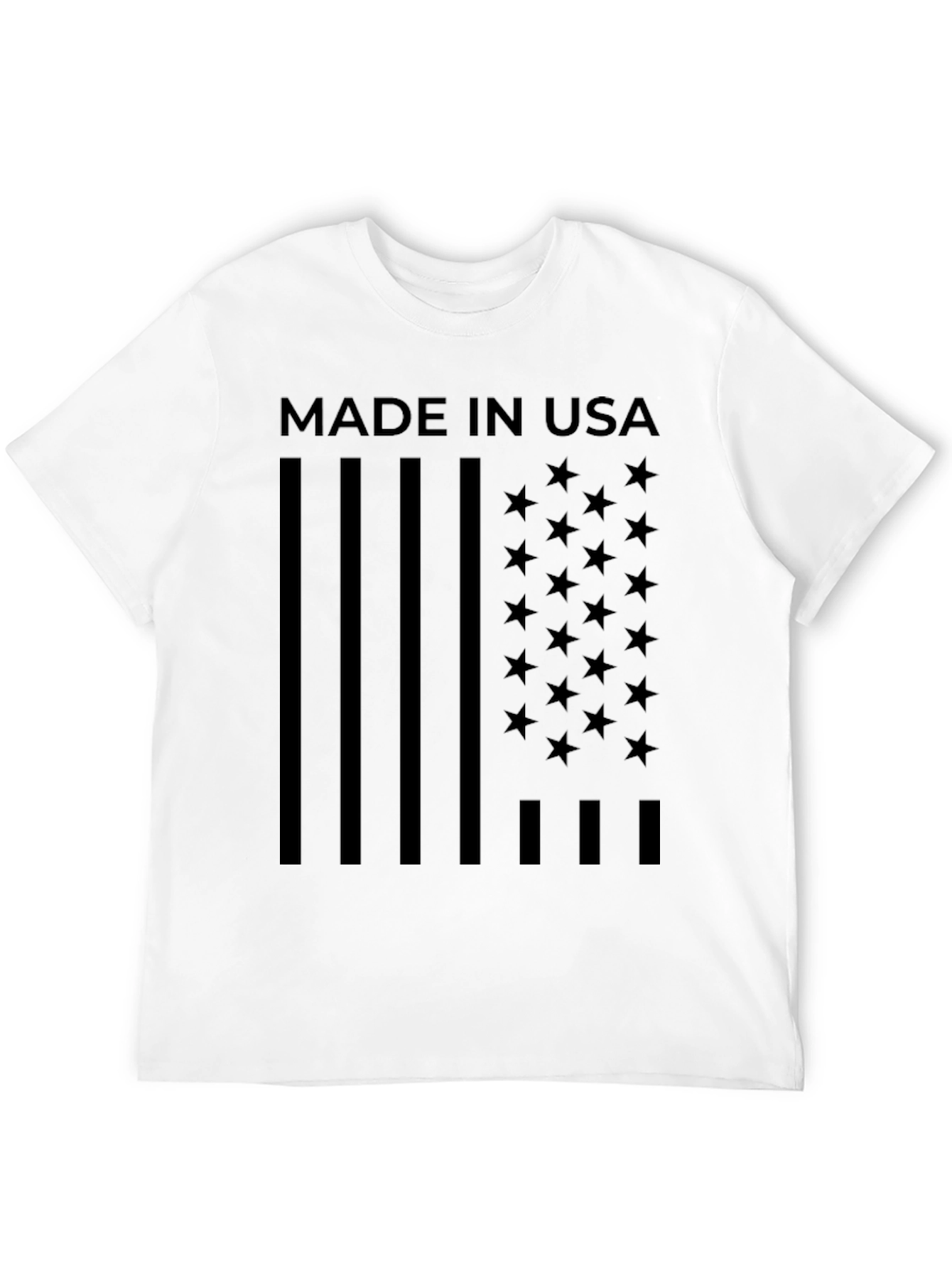 American Flag Made In USA Graphic T-Shirt