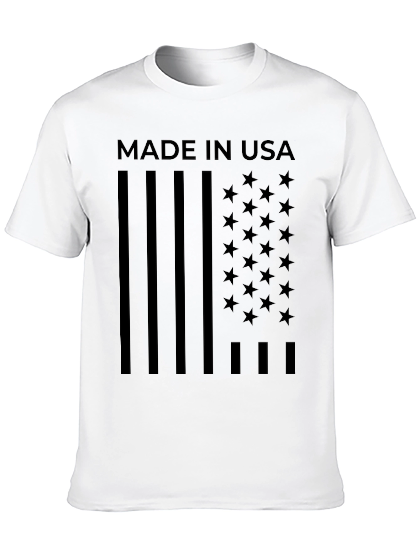 American Flag Made In USA Graphic T-Shirt