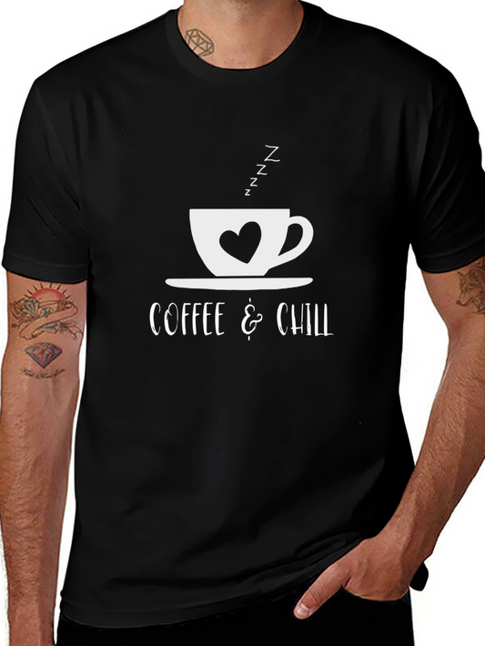 Coffee & Chill T-Shirt - Relaxing Cozy Design
