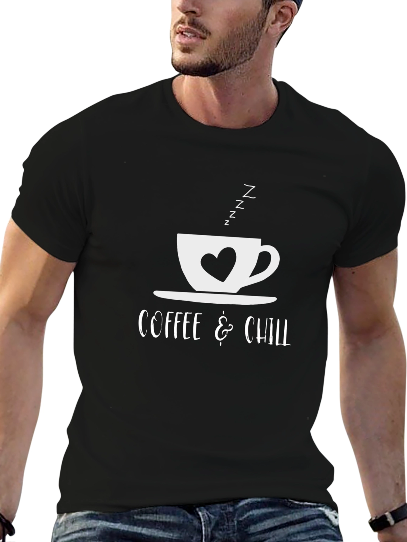 Coffee & Chill T-Shirt - Relaxing Cozy Design
