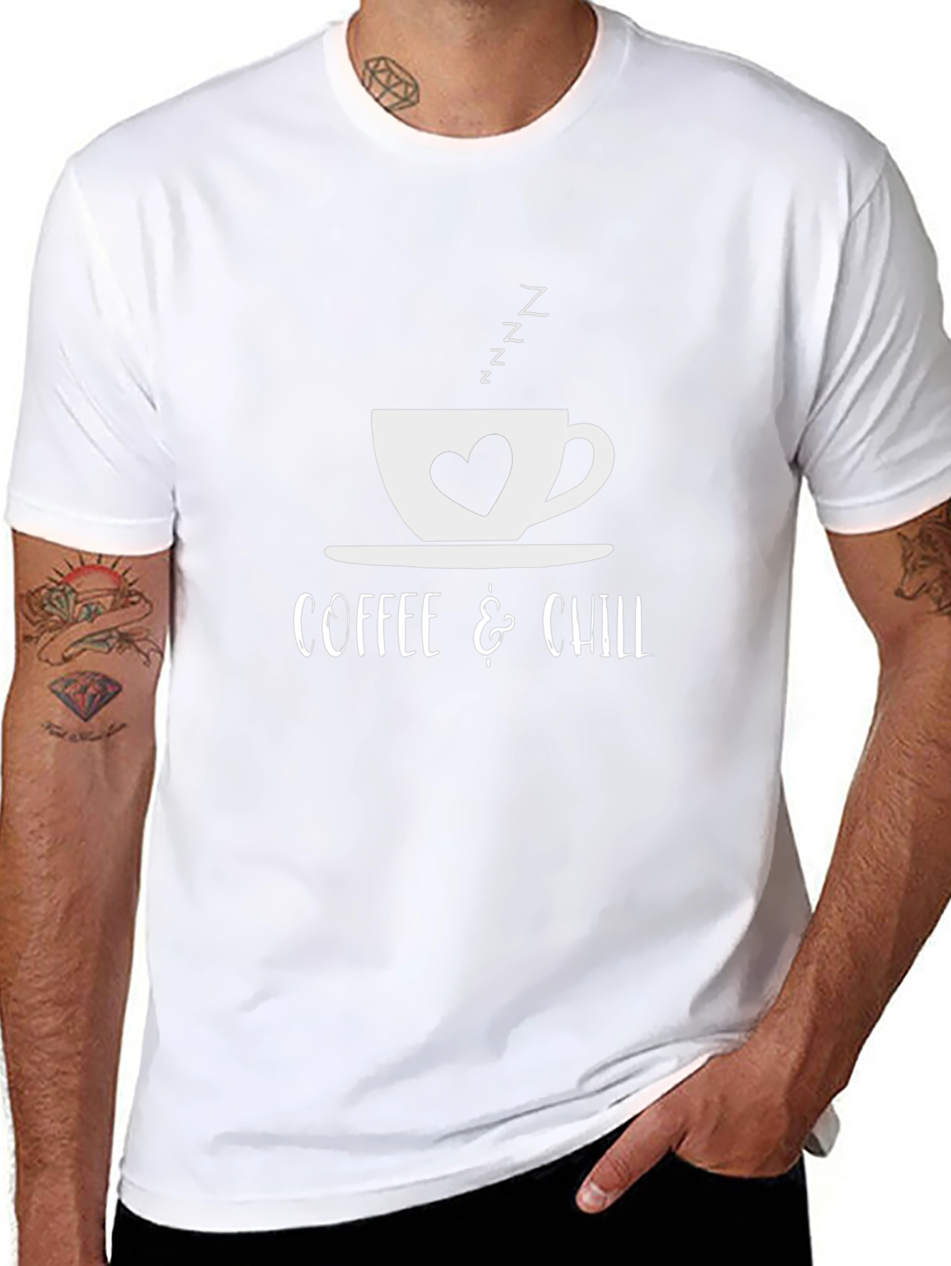 Coffee & Chill T-Shirt - Relaxing Cozy Design