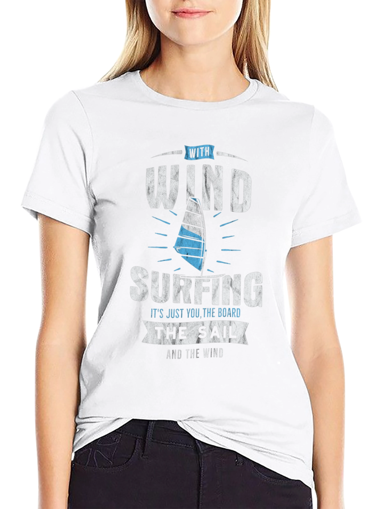 Windsurfing T-Shirt -  With Wind Surfing Design