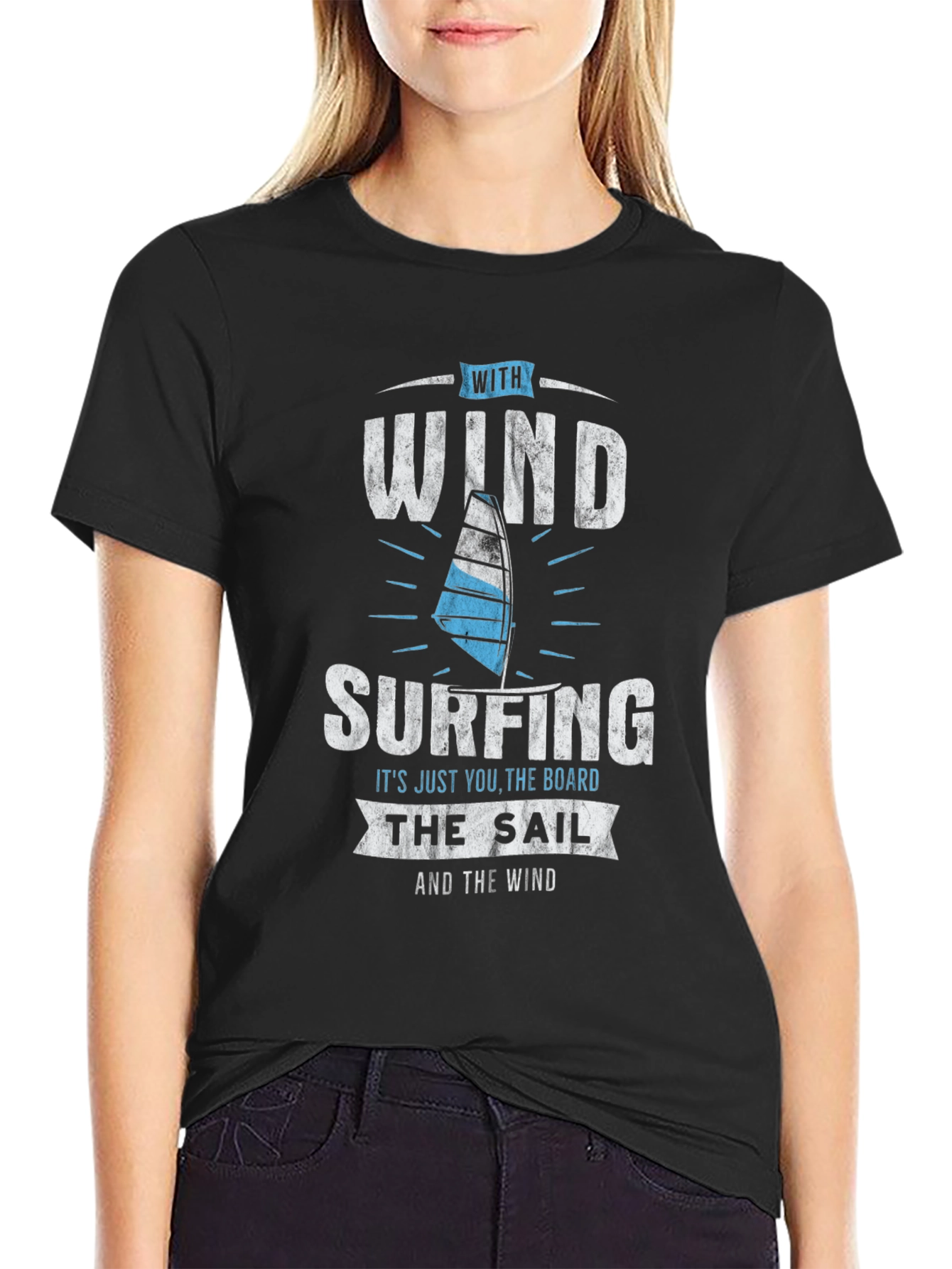 Windsurfing T-Shirt -  With Wind Surfing Design