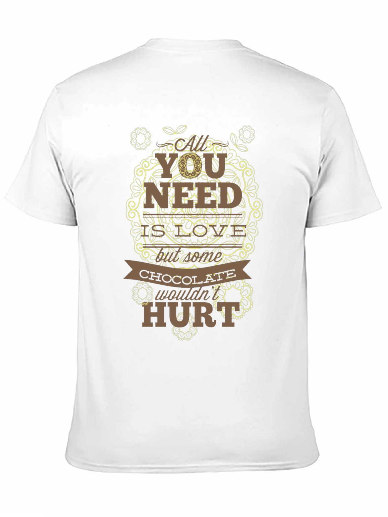 Chocolate Wouldnt Hurt Black Graphic Tee