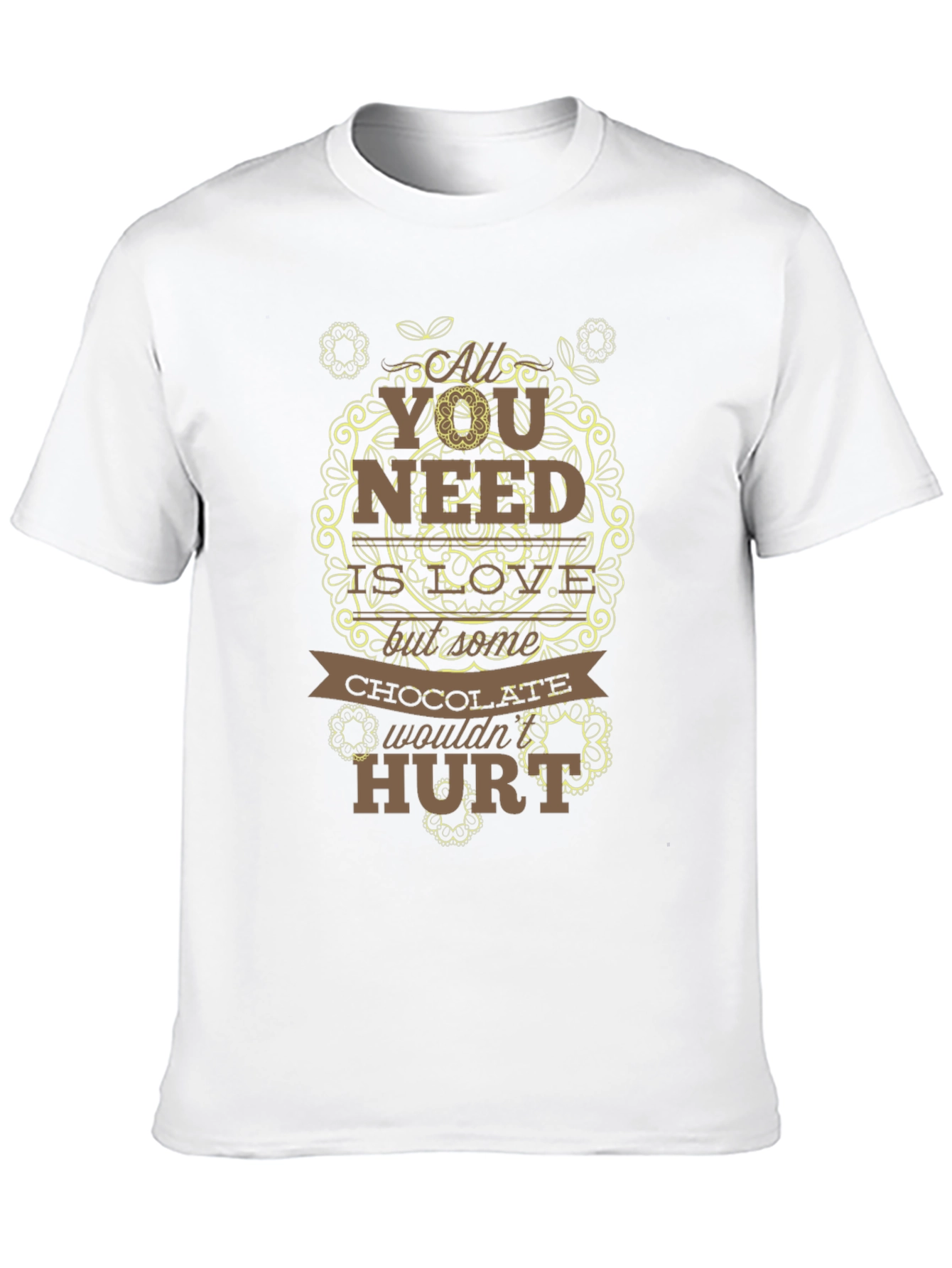Chocolate Wouldnt Hurt Black Graphic Tee
