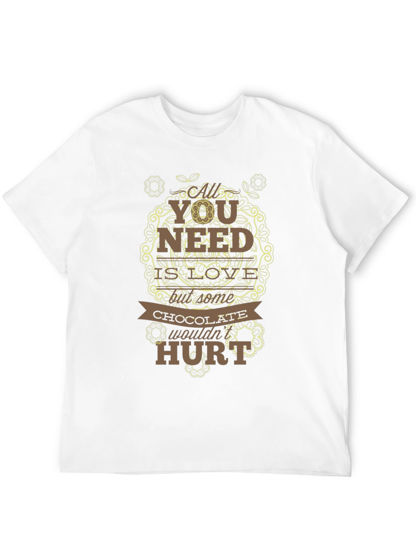 Chocolate Wouldnt Hurt Black Graphic Tee