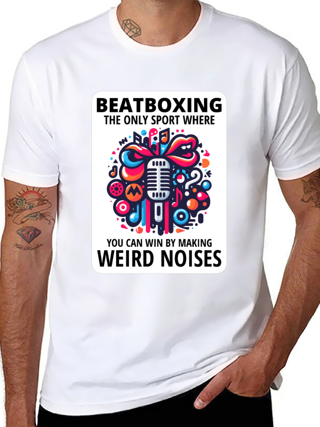 Beatboxing Weird Noises Graphic Tee
