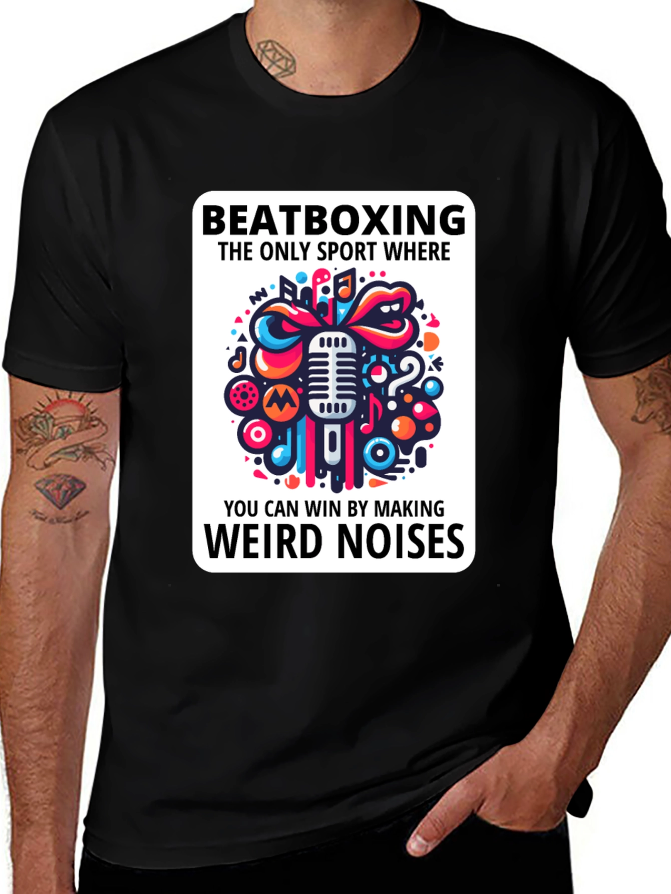 Beatboxing Weird Noises Graphic Tee
