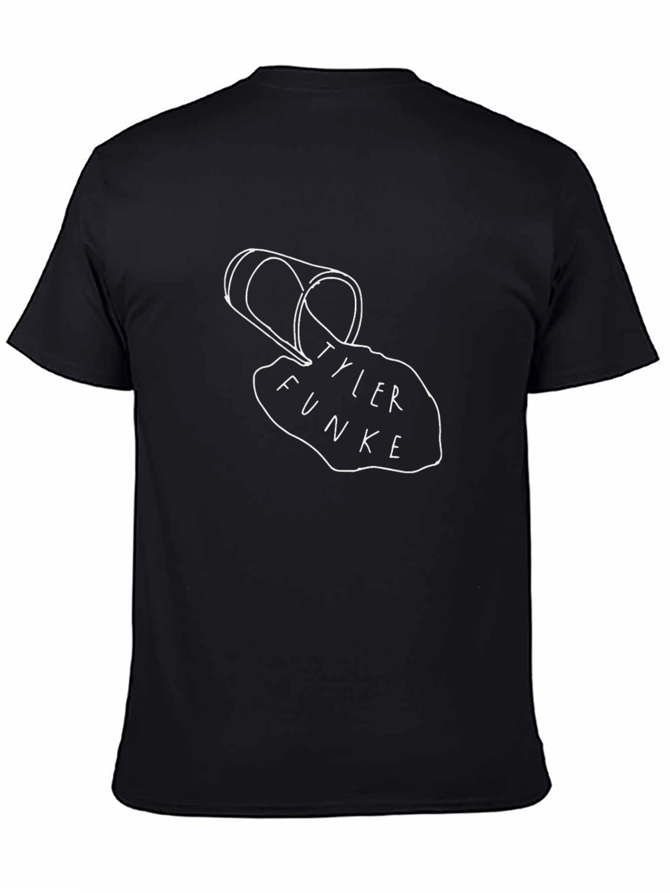 Tyler Funke T-Shirt - Black Cotton Graphic Tee