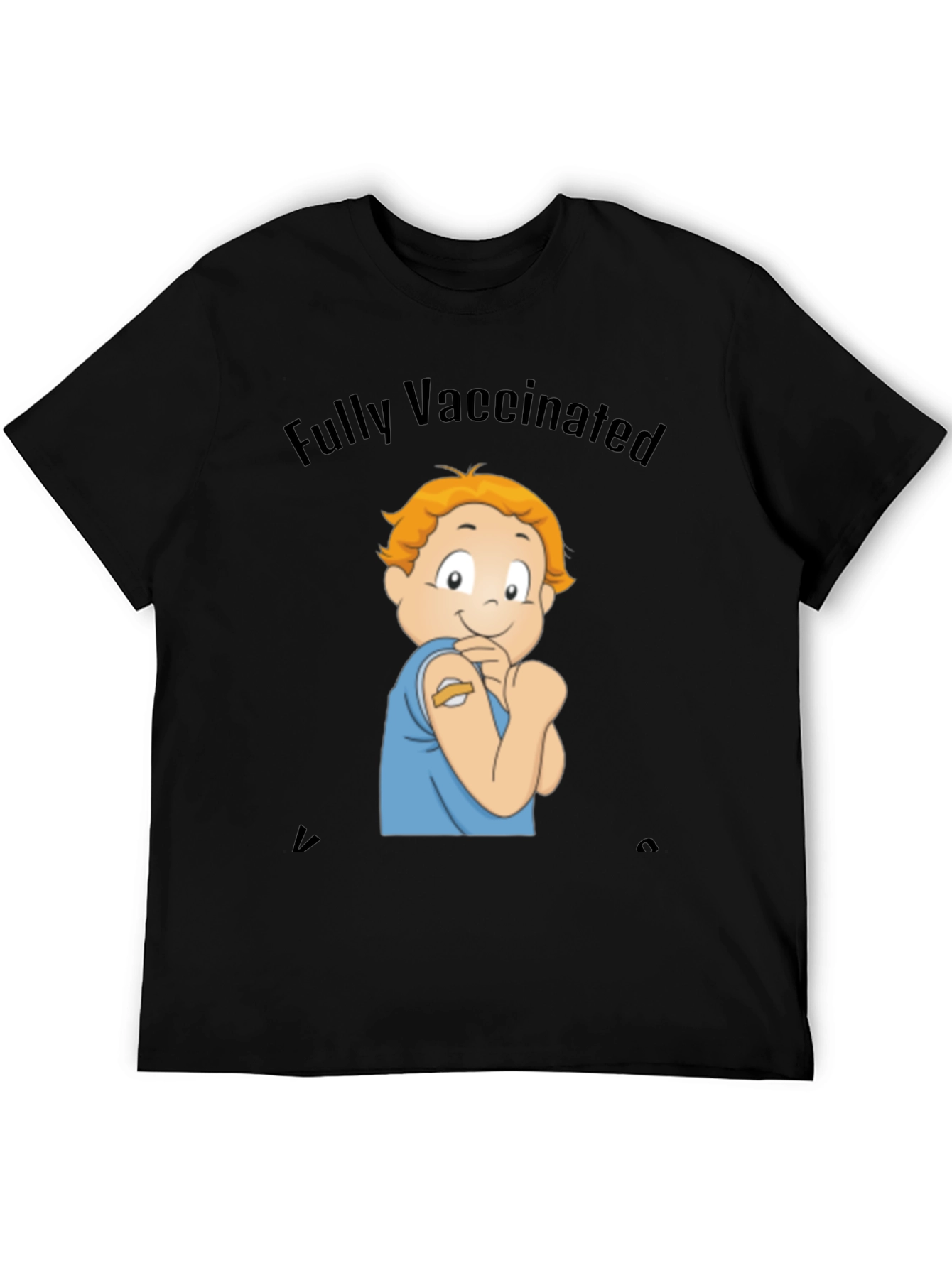 Fully Vaccinated Cartoon Graphic Tee