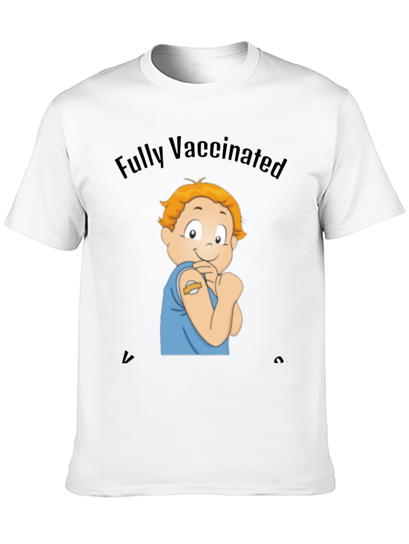 Fully Vaccinated Cartoon Graphic Tee
