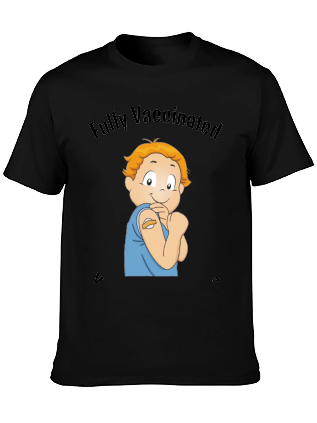 Fully Vaccinated Cartoon Graphic Tee