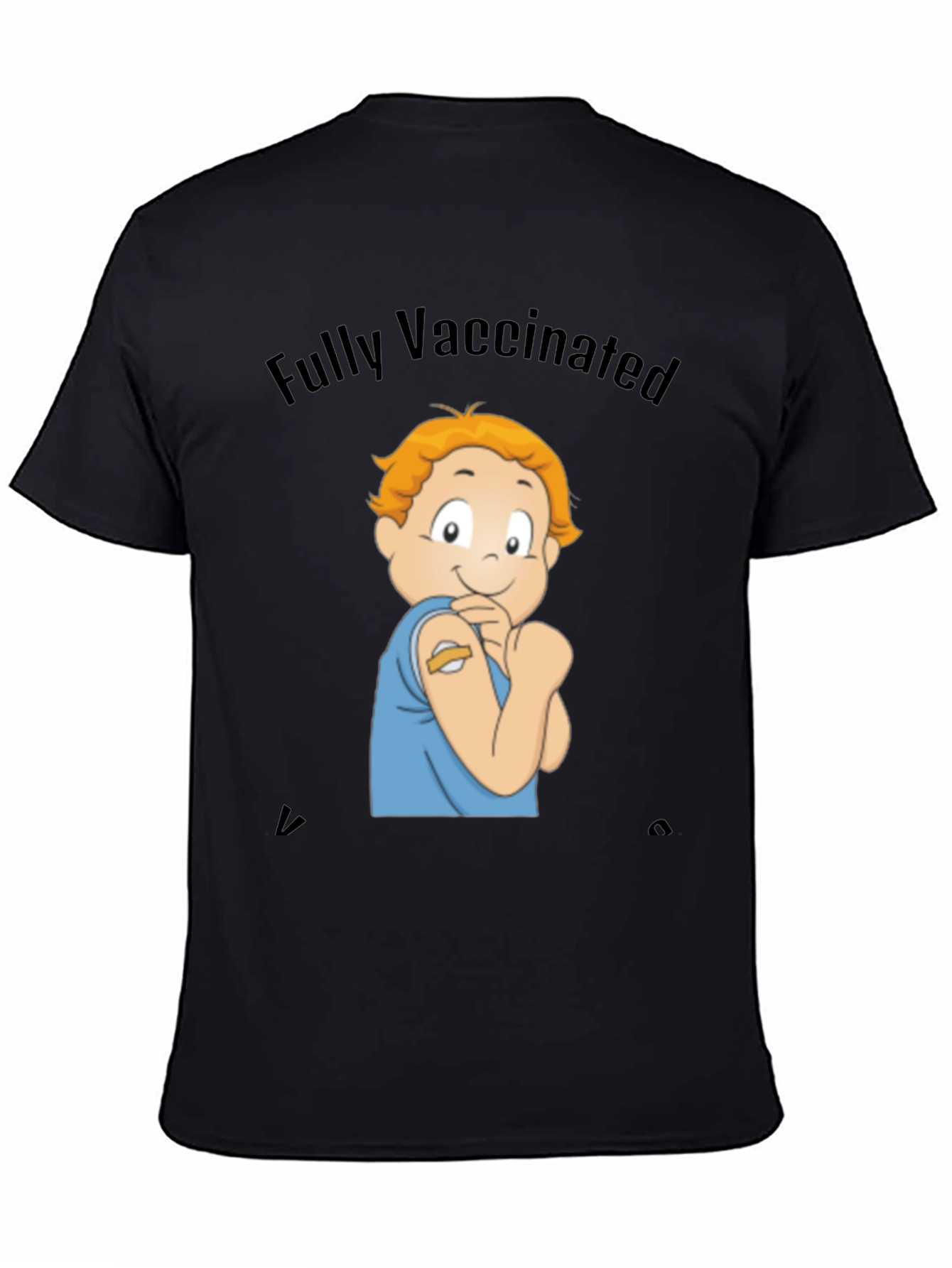 Fully Vaccinated Cartoon Graphic Tee