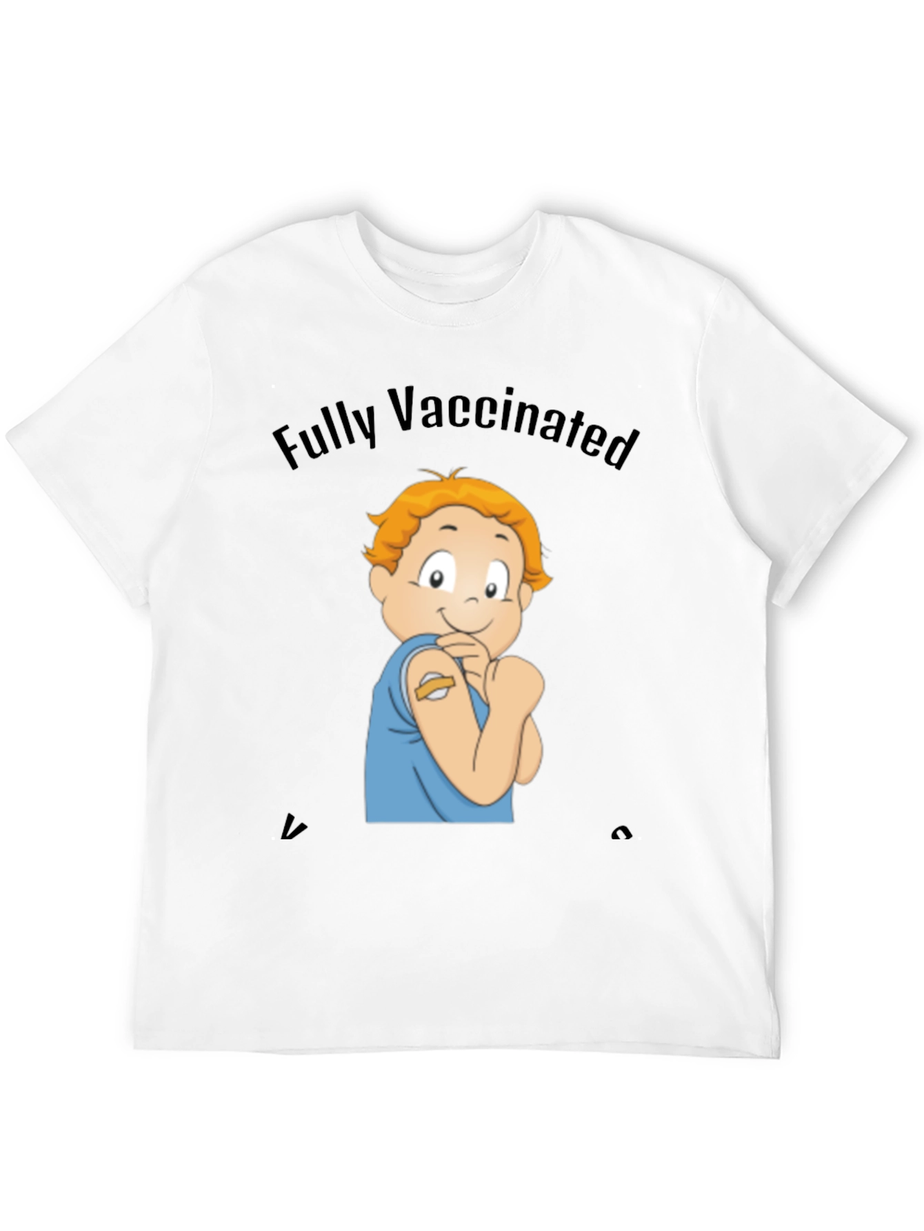 Fully Vaccinated Cartoon Graphic Tee