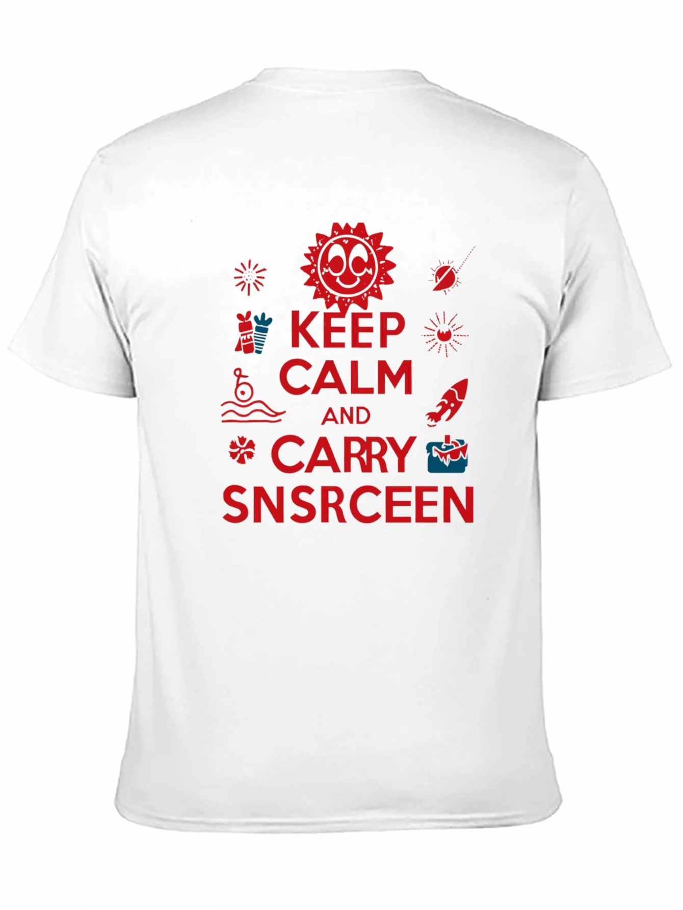 Keep Calm and Carry Snscrceen Graphic Tee