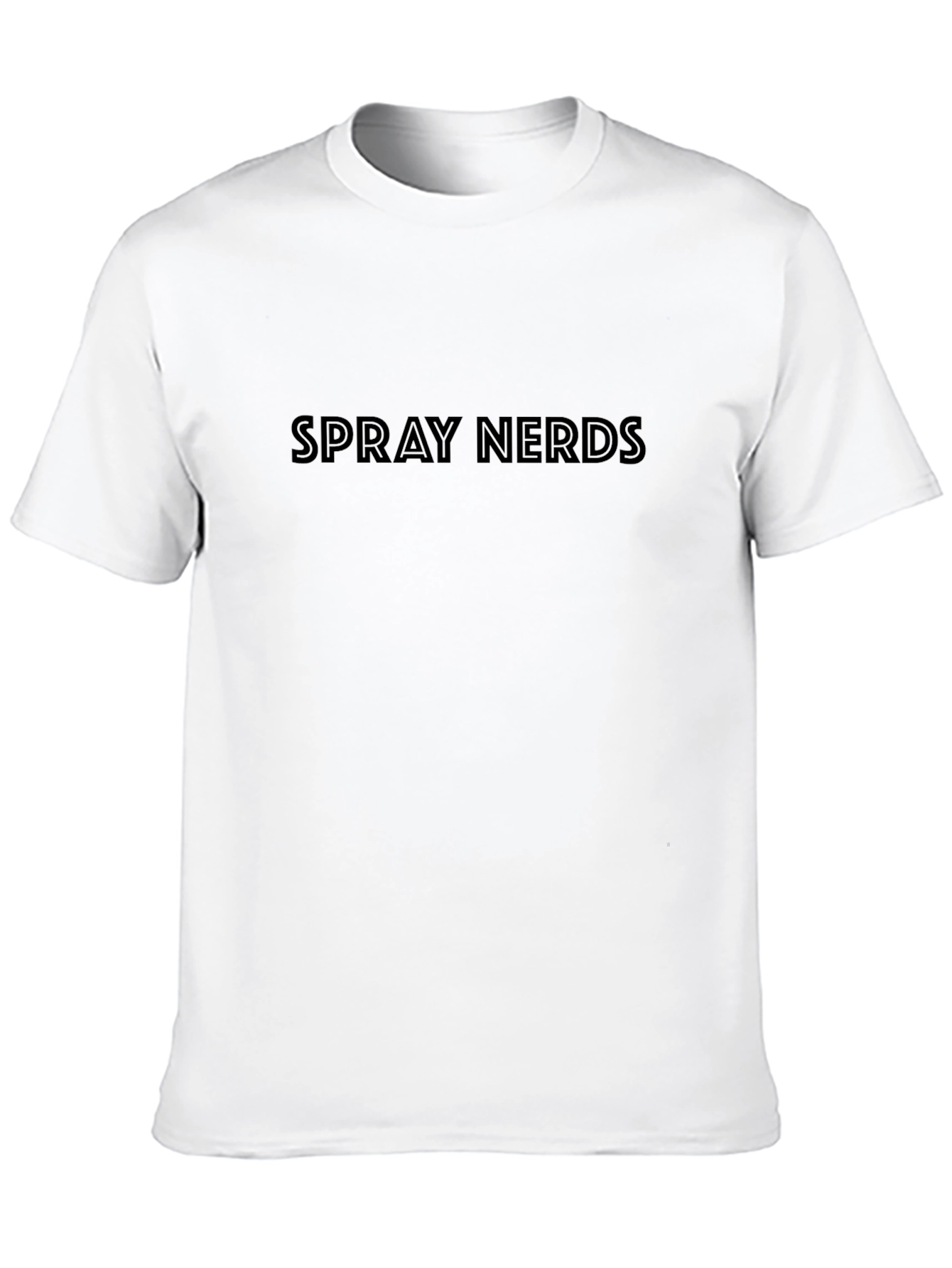 Spray Nerds Black Crew Neck T-Shirt