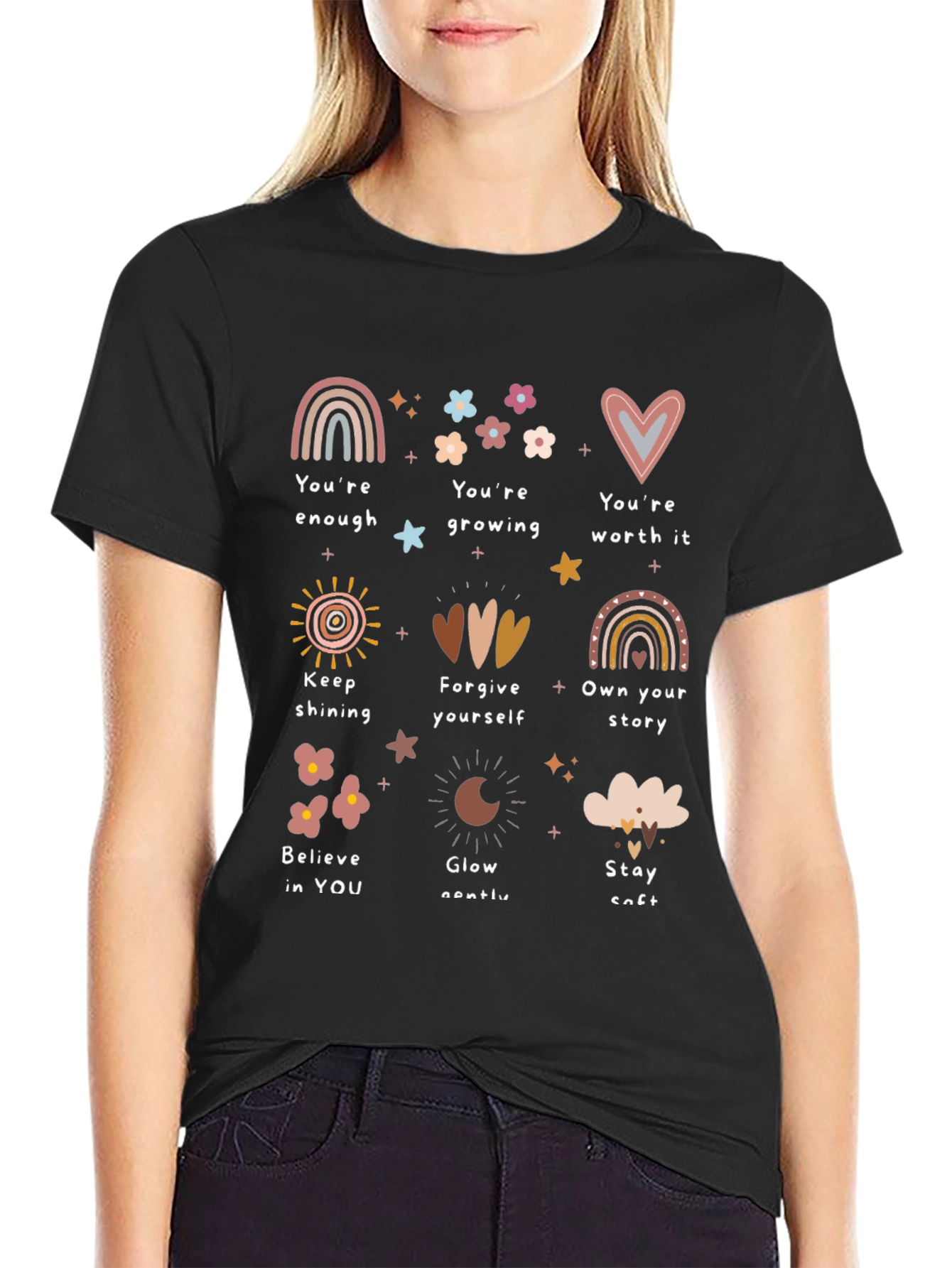 Affirmation Graphic Tee - Positive Message Shirt