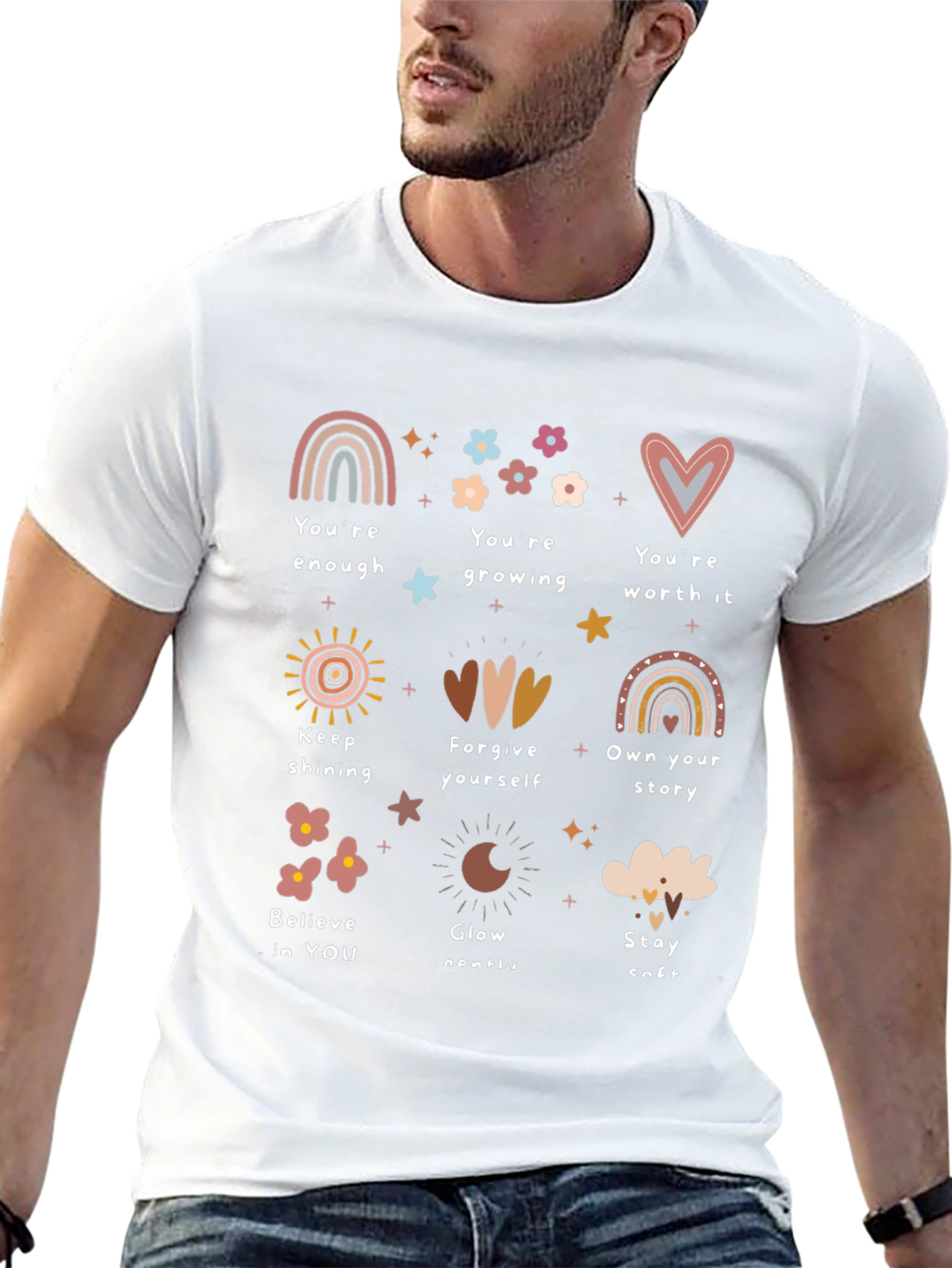Affirmation Graphic Tee - Positive Message Shirt