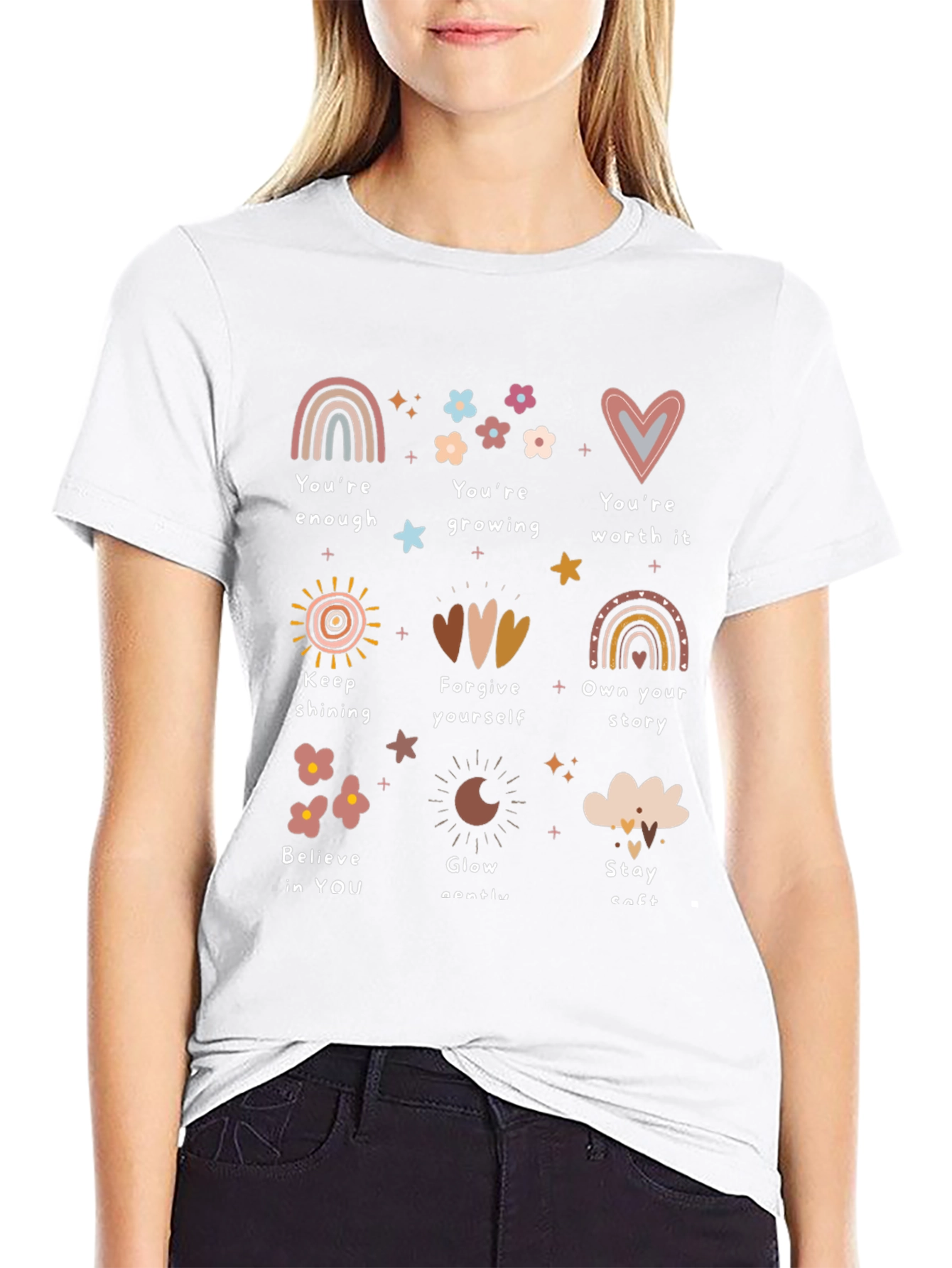 Affirmation Graphic Tee - Positive Message Shirt