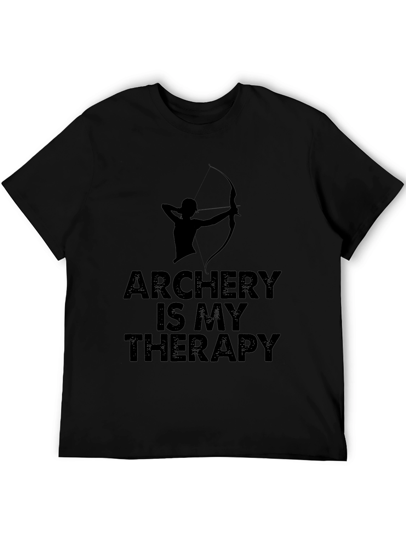Archery Is My Therapy T-Shirt - Black
