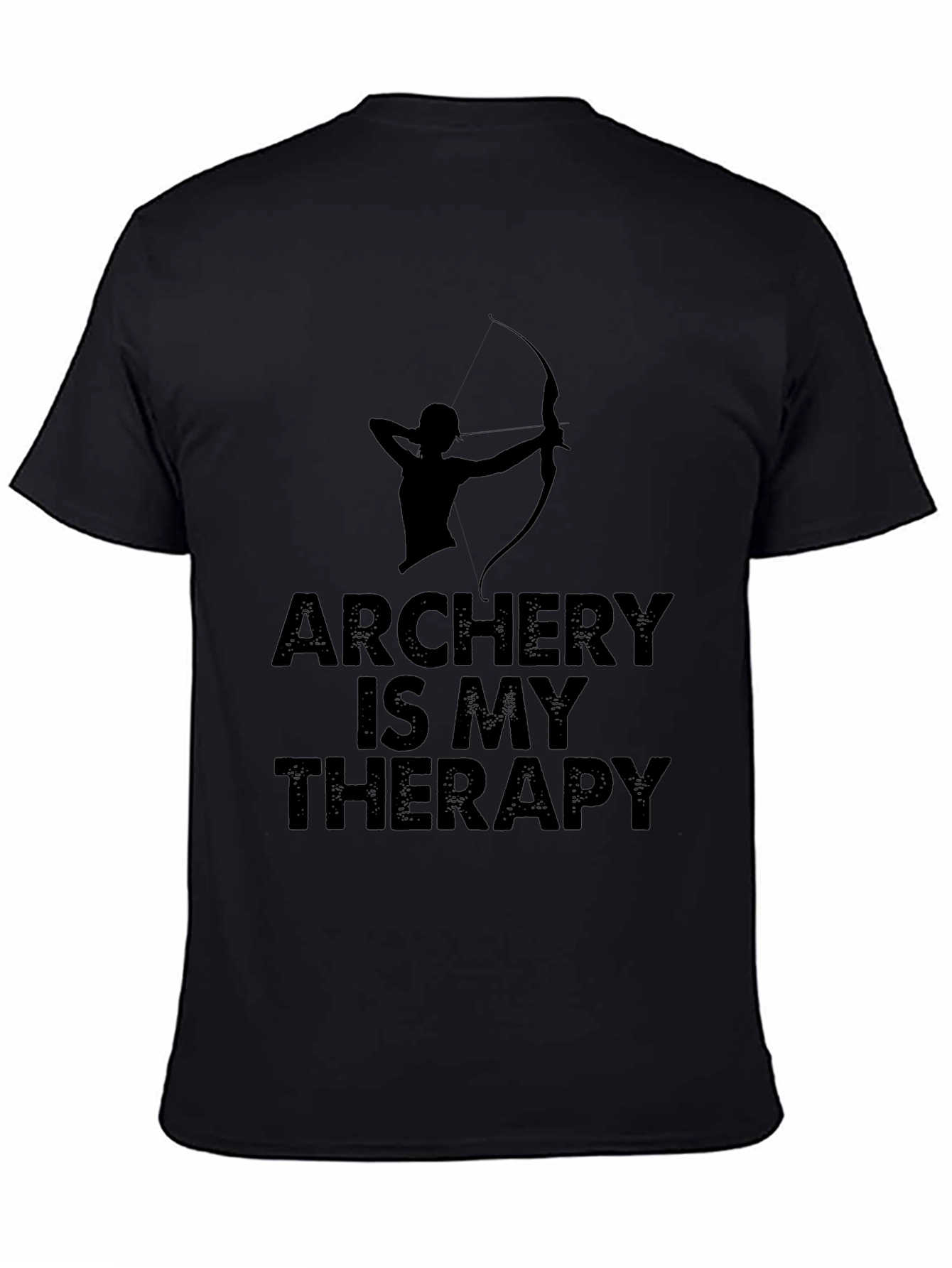 Archery Is My Therapy T-Shirt - Black