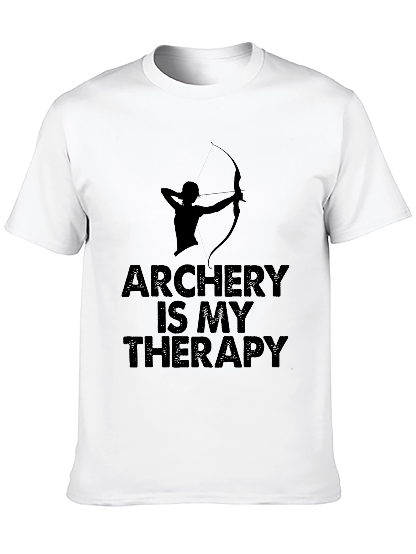 Archery Is My Therapy T-Shirt - Black