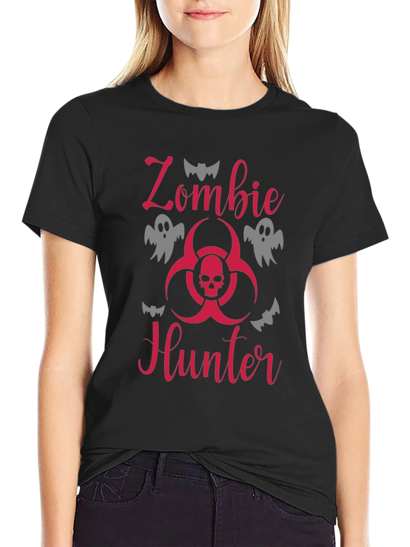 Zombie Hunter Graphic T-Shirt - Halloween Tee