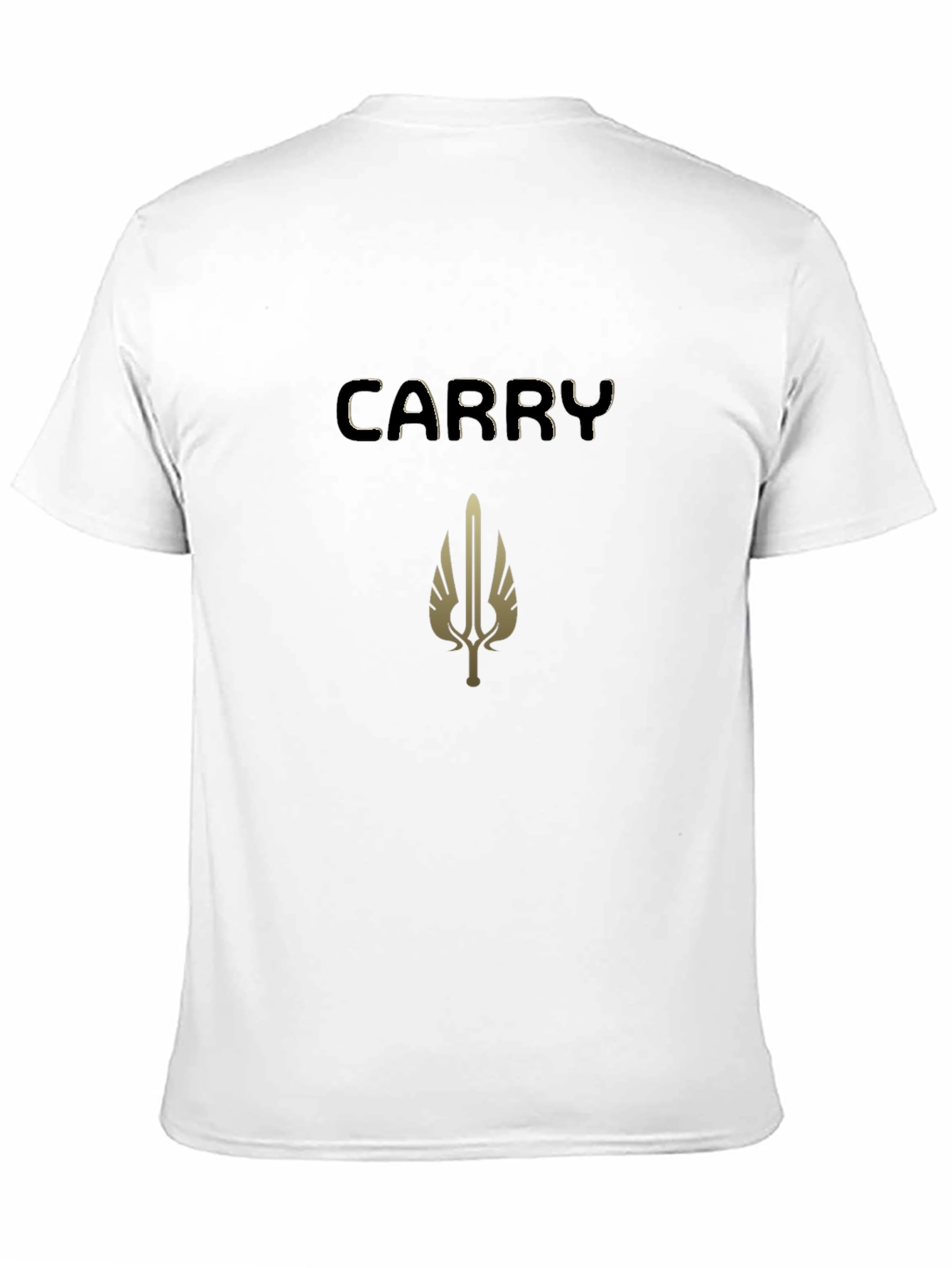 Carry Graphic Tee - Black Cotton Blend T-Shirt