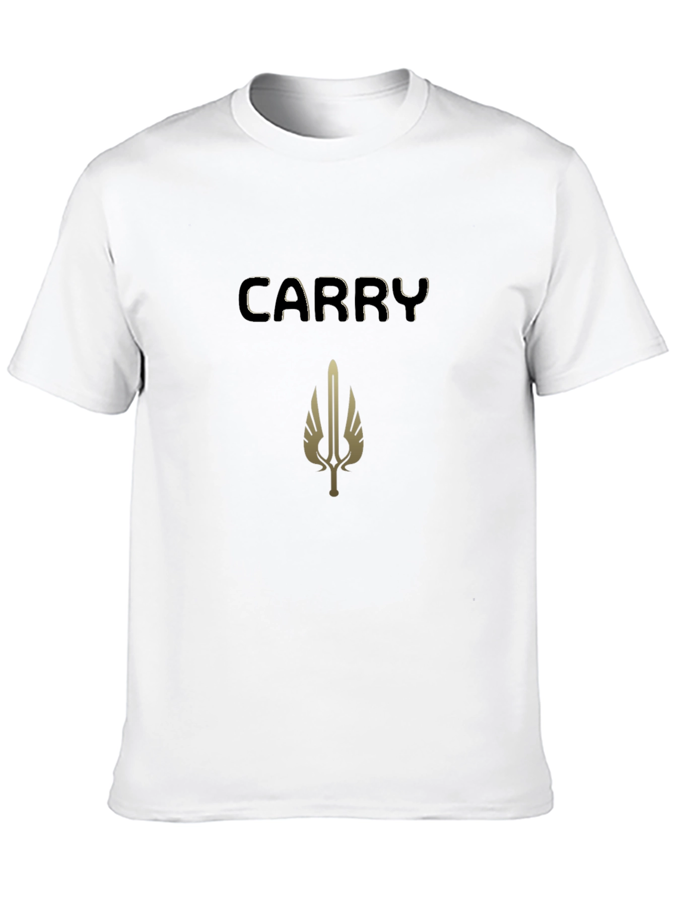 Carry Graphic Tee - Black Cotton Blend T-Shirt