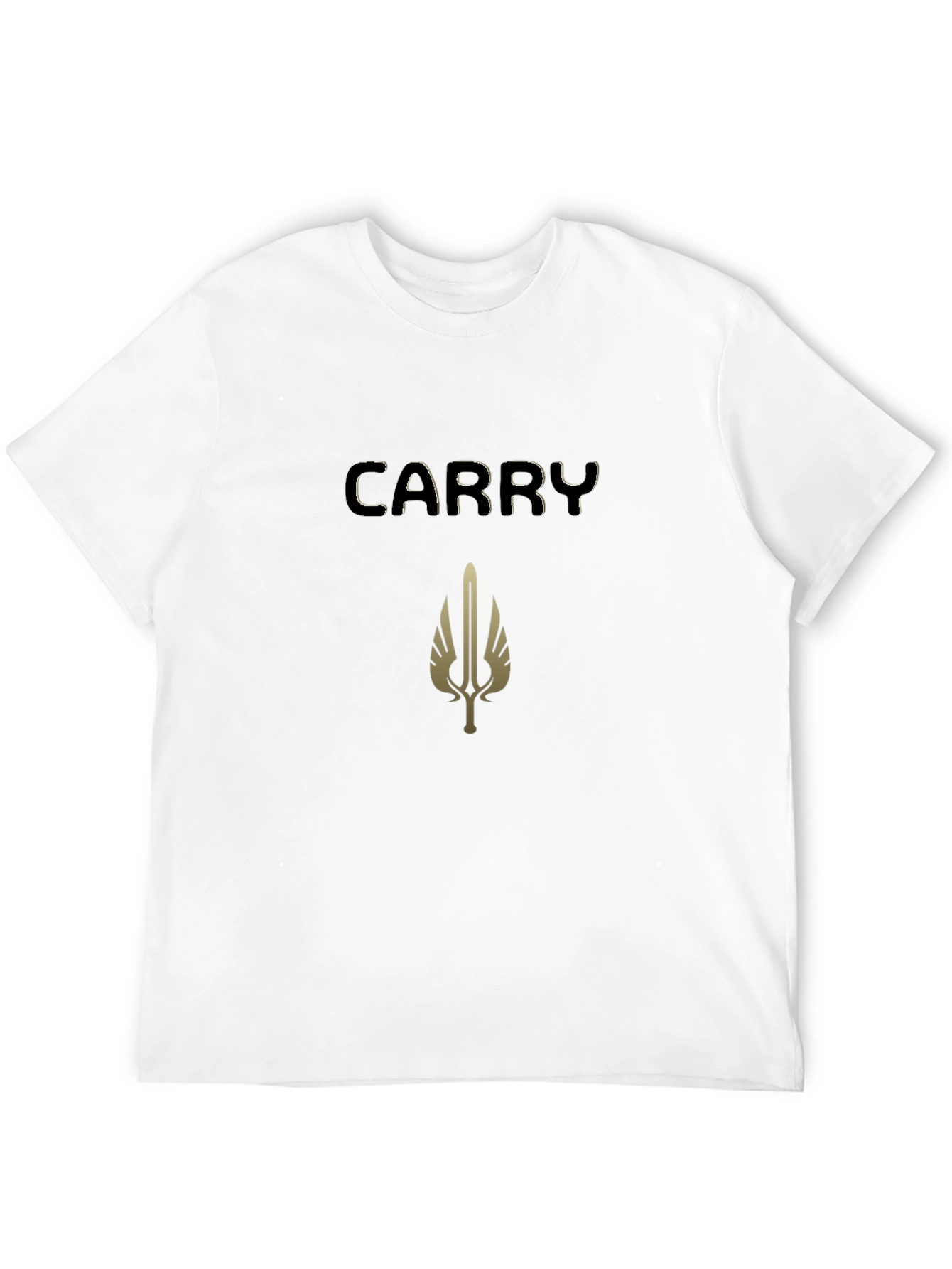 Carry Graphic Tee - Black Cotton Blend T-Shirt