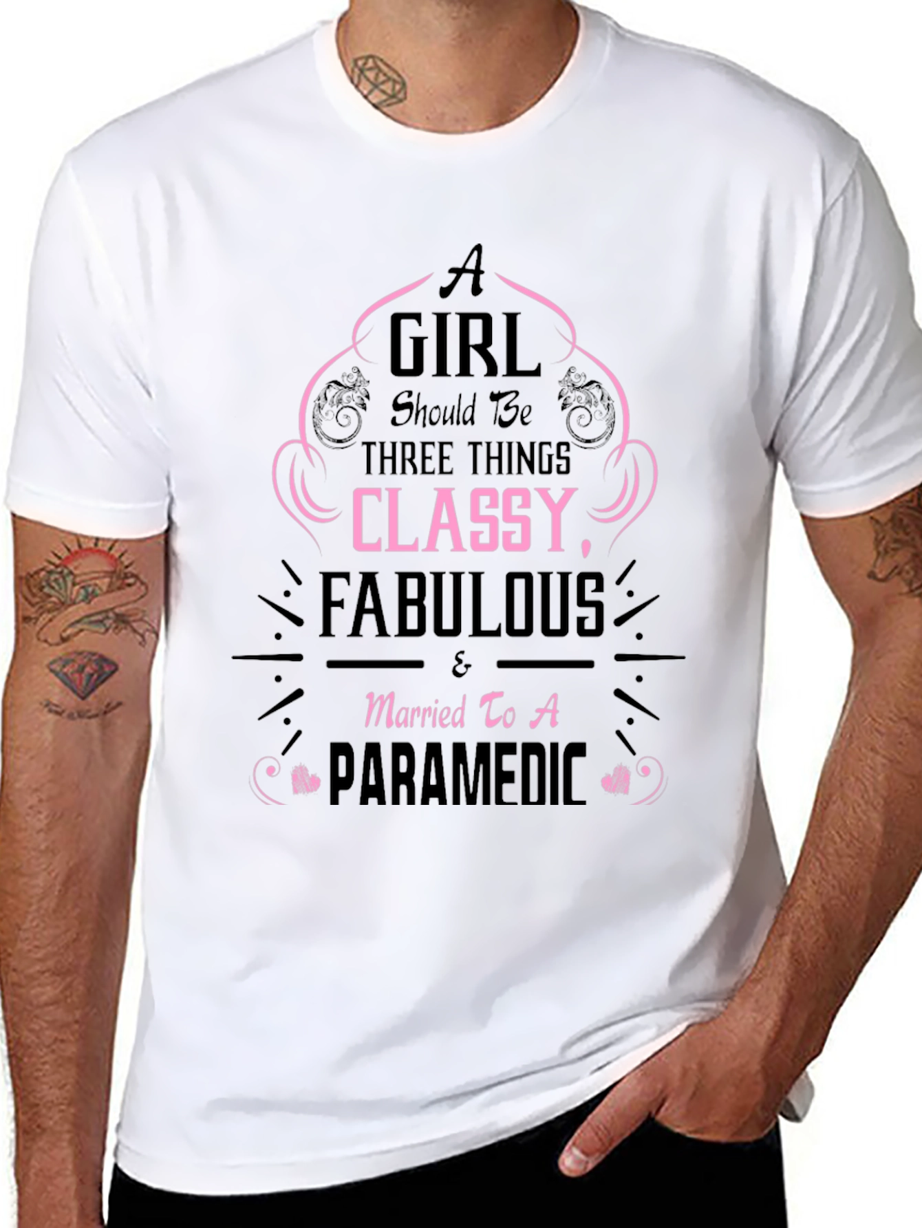 Classy Fabulous Paramedic Wife T-Shirt
