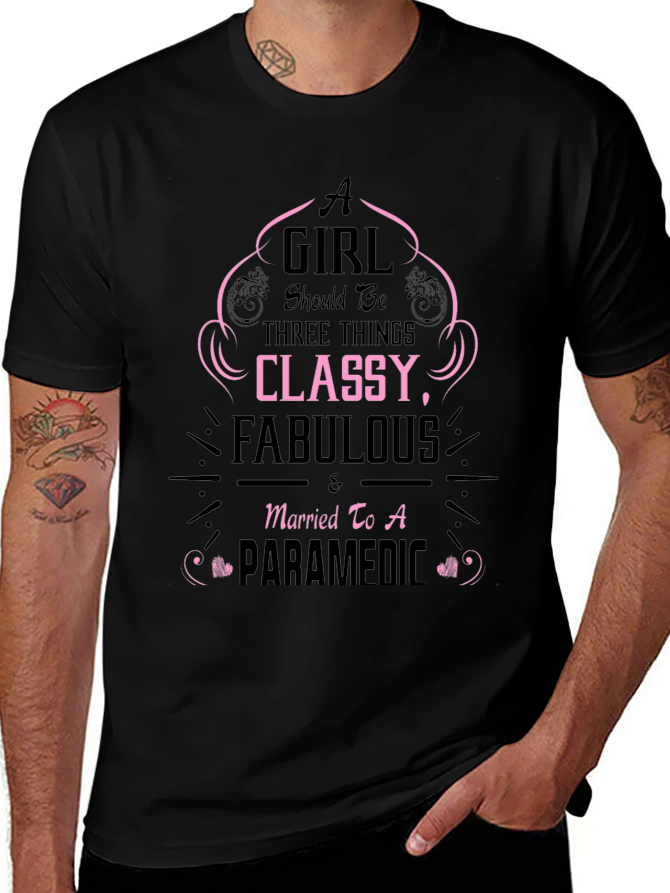 Classy Fabulous Paramedic Wife T-Shirt