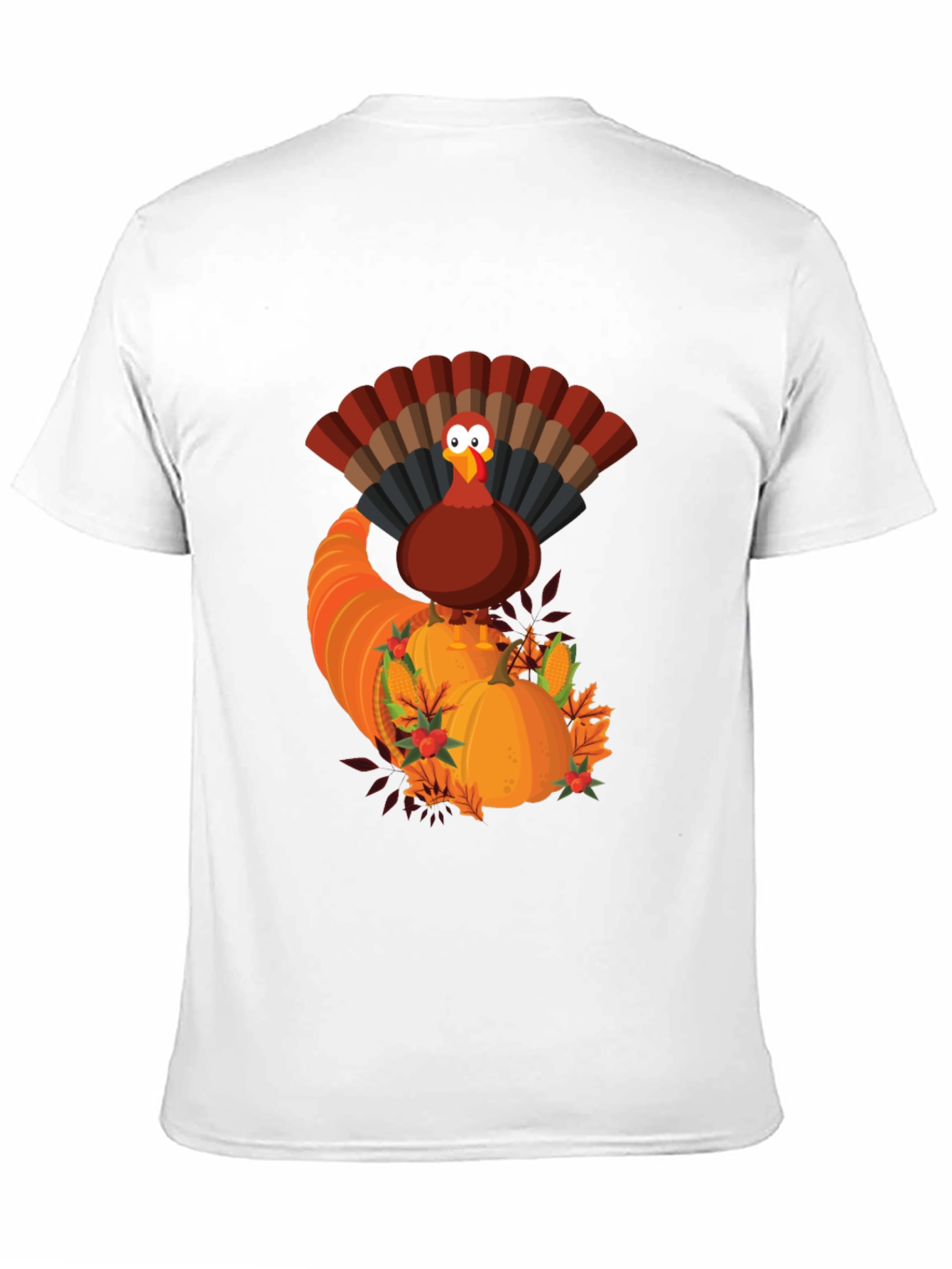 Thanksgiving Turkey Cornucopia Graphic Tee