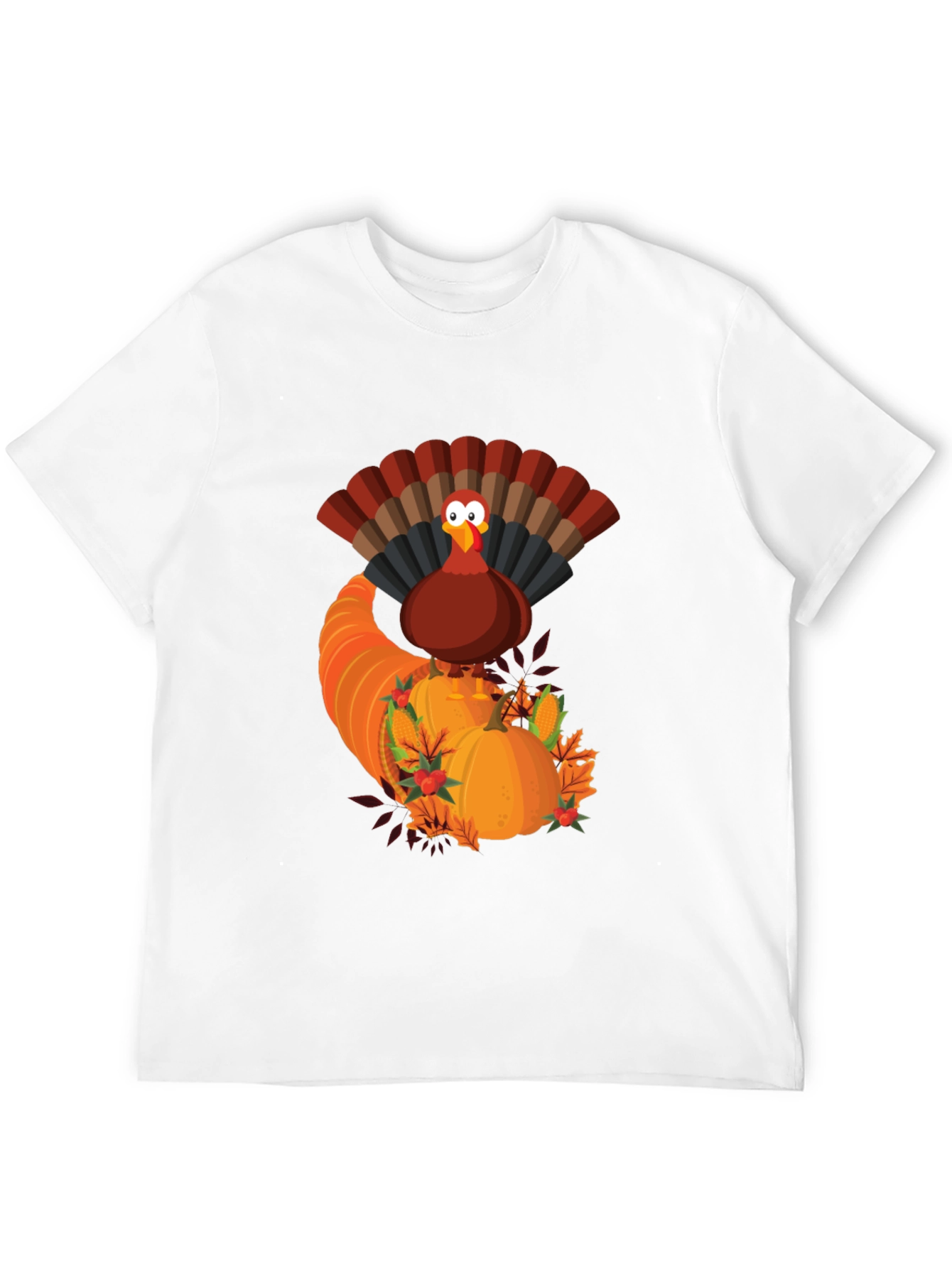 Thanksgiving Turkey Cornucopia Graphic Tee
