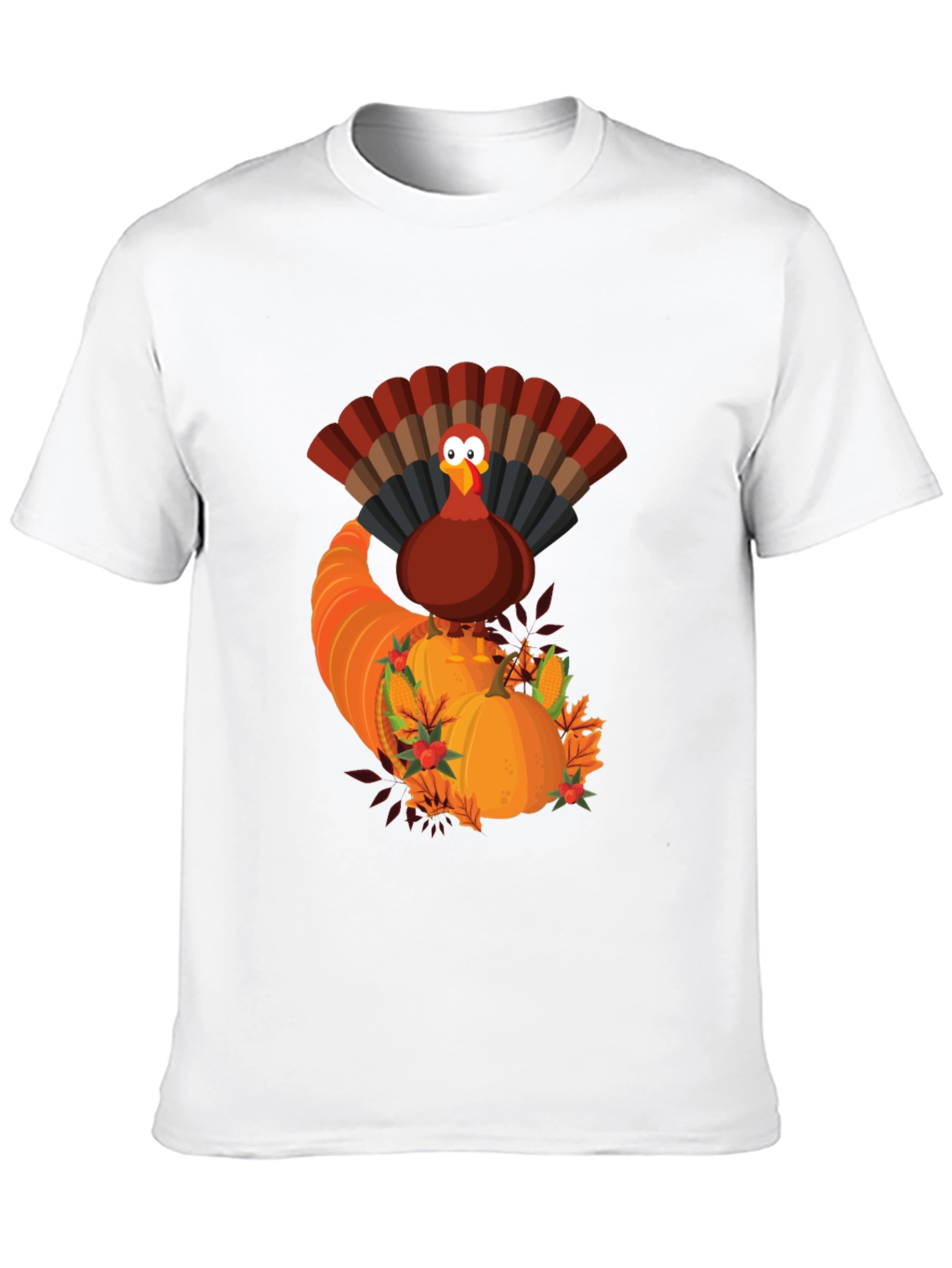 Thanksgiving Turkey Cornucopia Graphic Tee